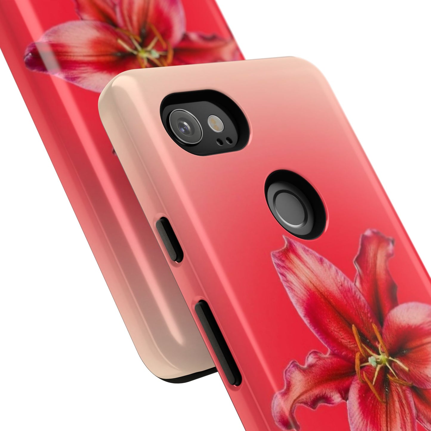 Phone Case - Vibrant Red Lily Glossy & Matte Tough Case