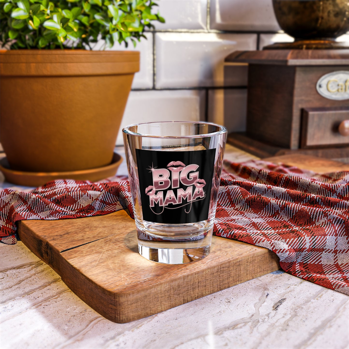 Big Mama Shot Glass, Fun Barware Gift, Bachelorette Party Favor, Unique Cocktail Glass, Birthday Celebration Drinkware