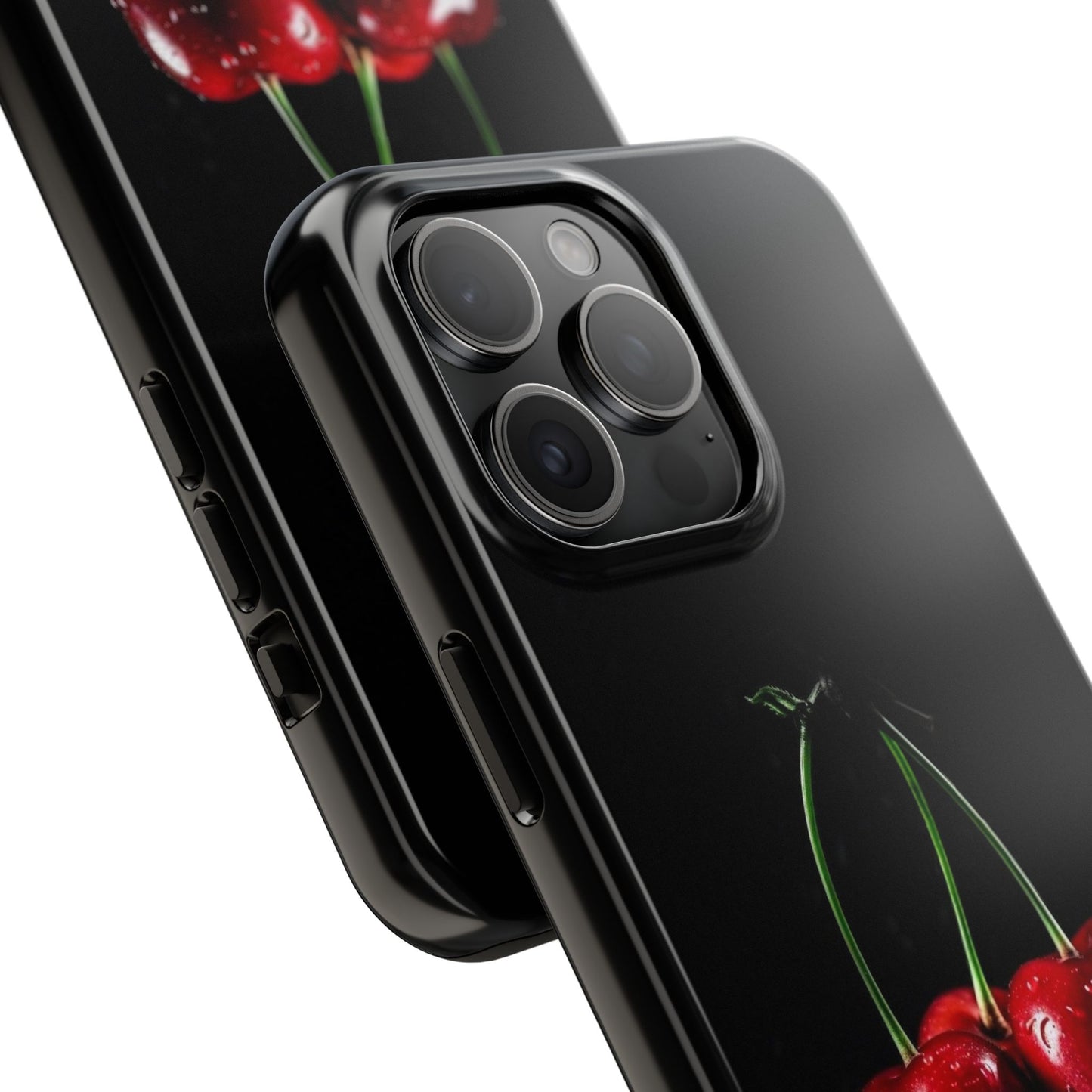 Cherry Splash Tough Phone Case - Durable, Stylish Protection