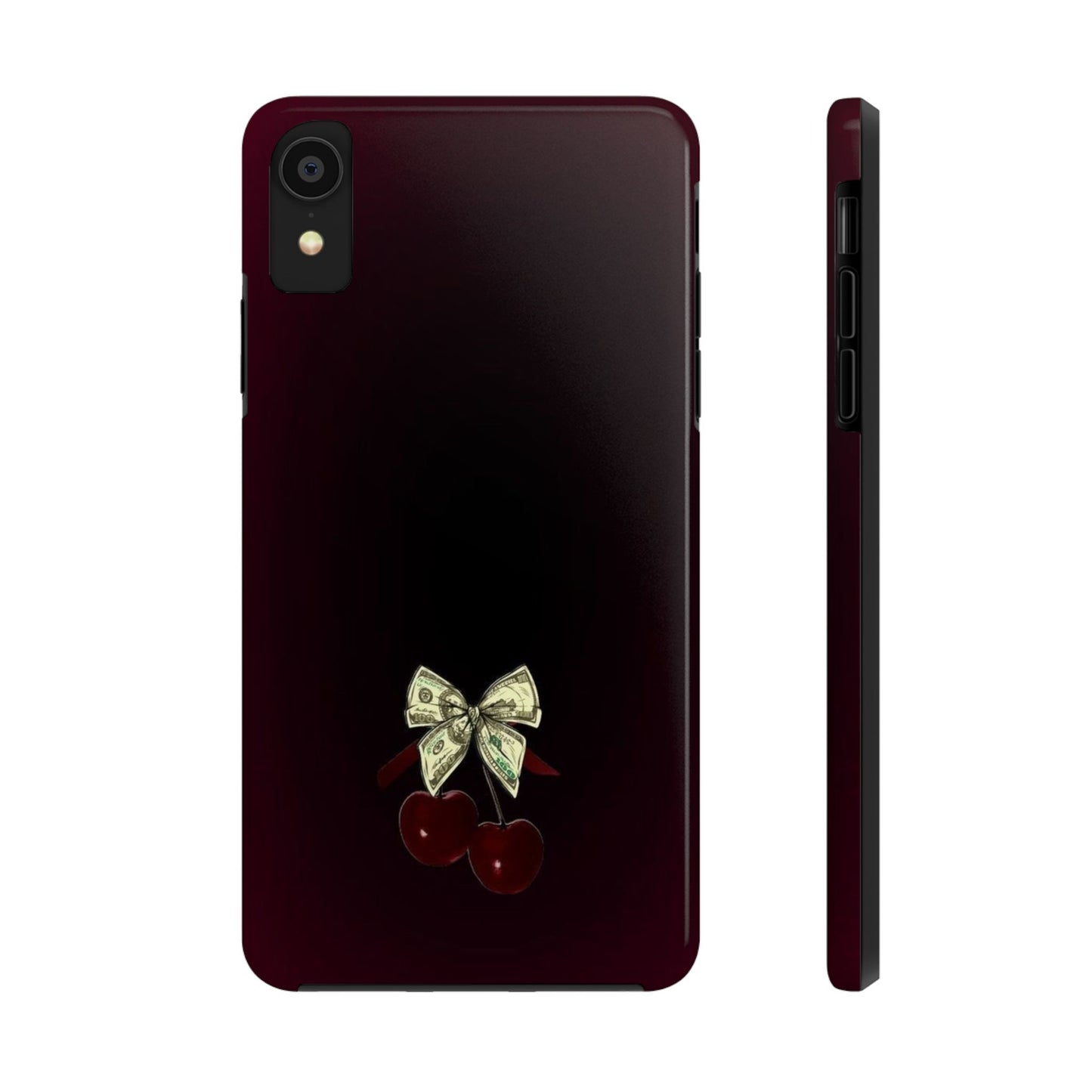 Cherry Bow Tough Phone Case - Stylish & Durable Protection