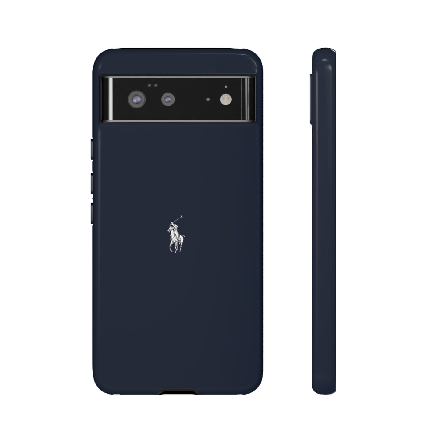 Navy Polo Logo Tough Phone Case — Slim Protective iPhone Cover
