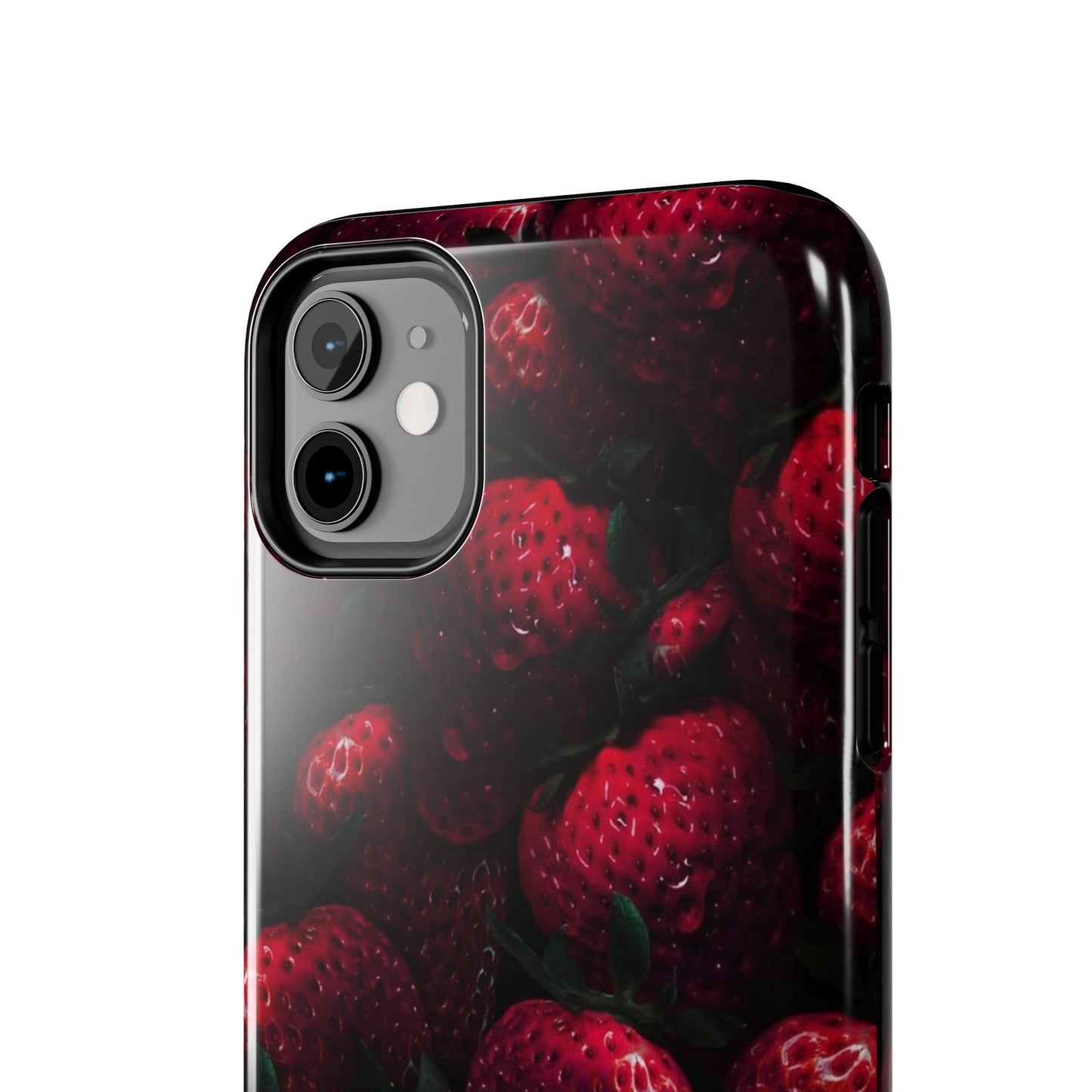 Berry Burst Tough Phone Case - Durable Protection with Strawberry Design