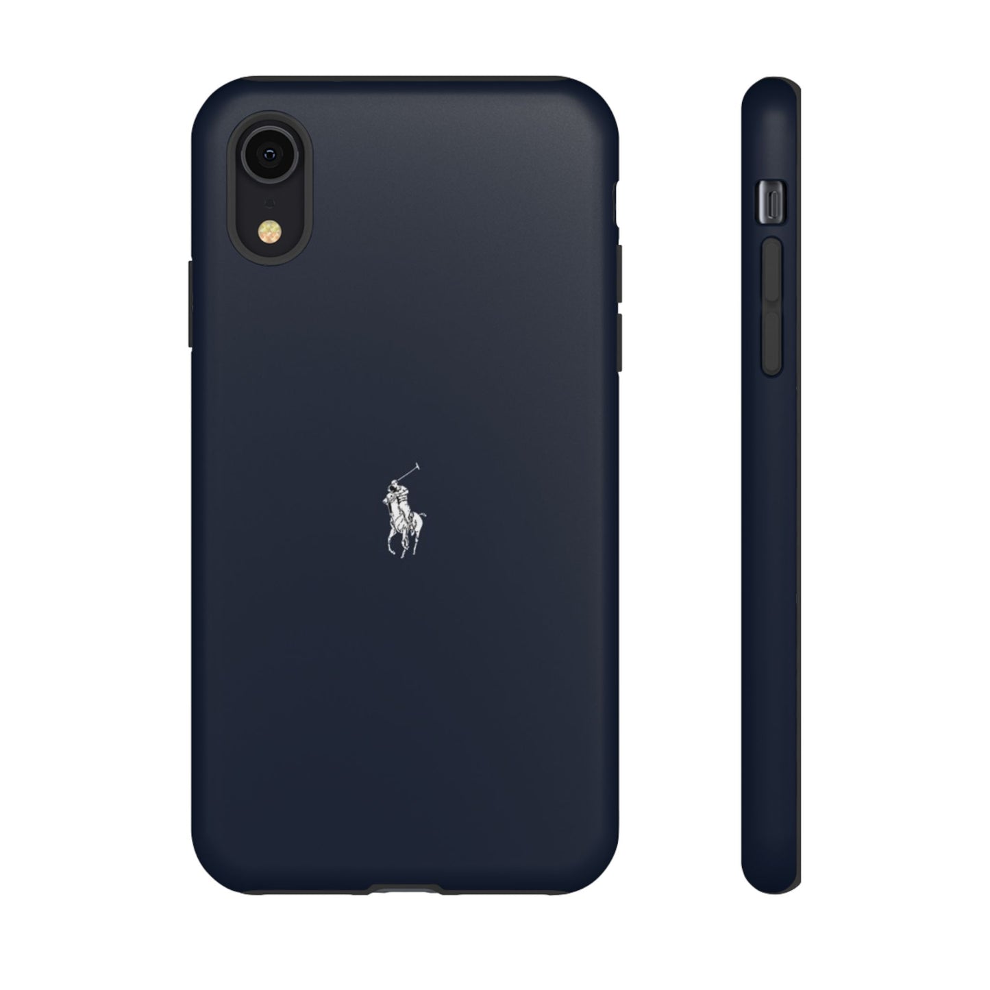 Navy Polo Logo Tough Phone Case — Slim Protective iPhone Cover