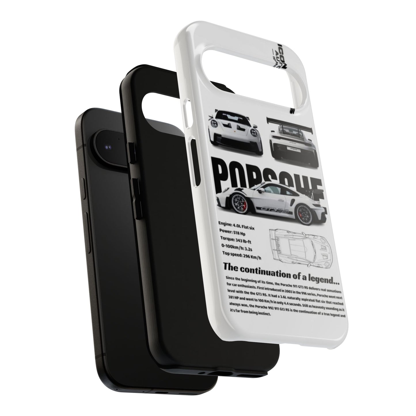 Porsche Phone Case, Tough Car Lover's Gift, Racing Enthusiast Accessory, Durable Auto Merchandise, Birthday Gift for Him