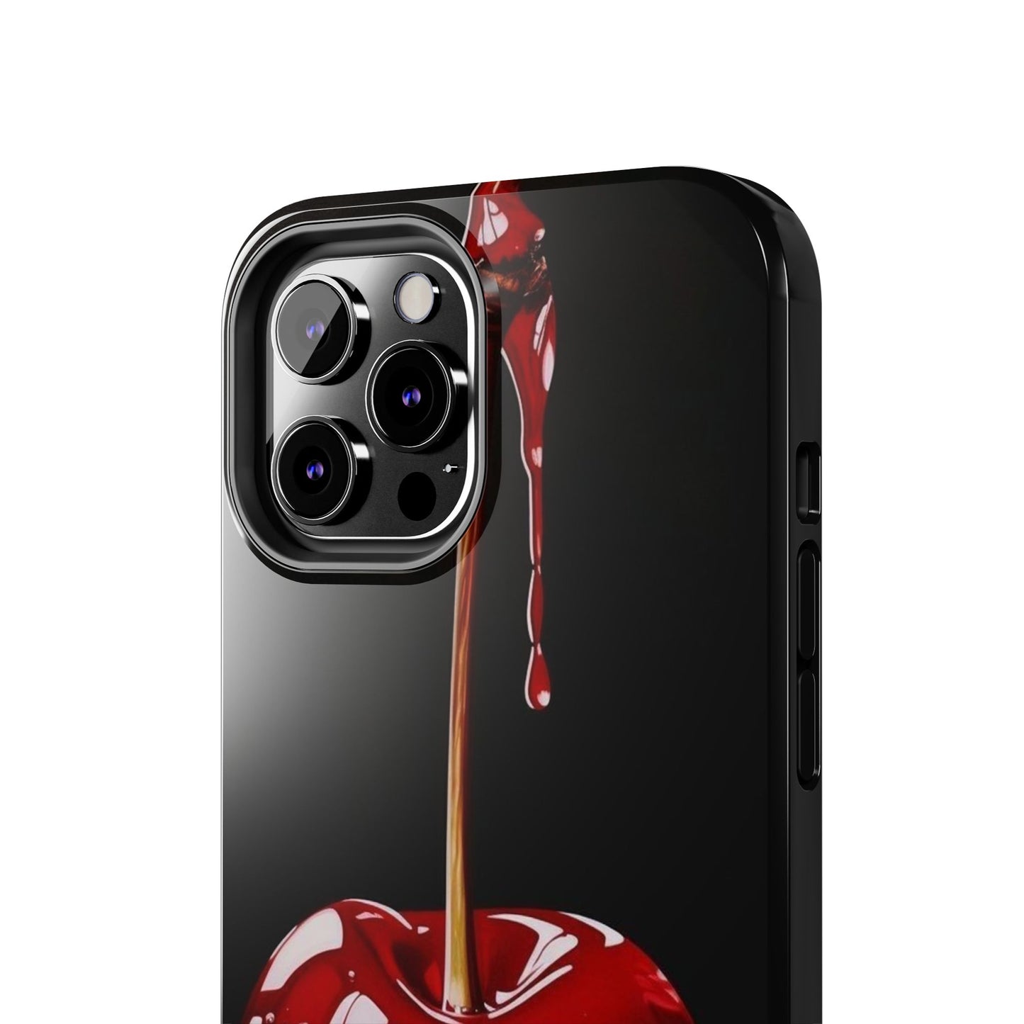 Dripping Cherry Tough Phone Case - Stylish Protection for Your Device
