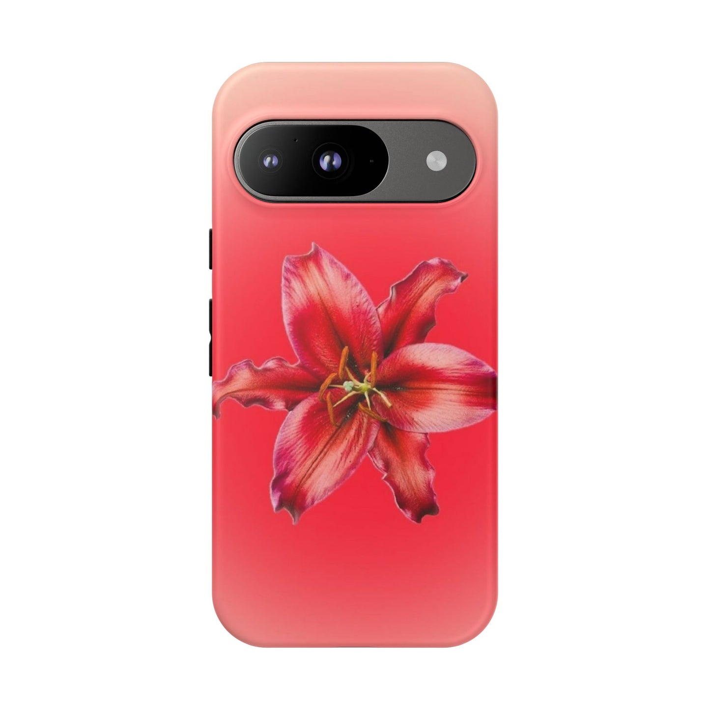 Phone Case - Vibrant Red Lily Glossy & Matte Tough Case