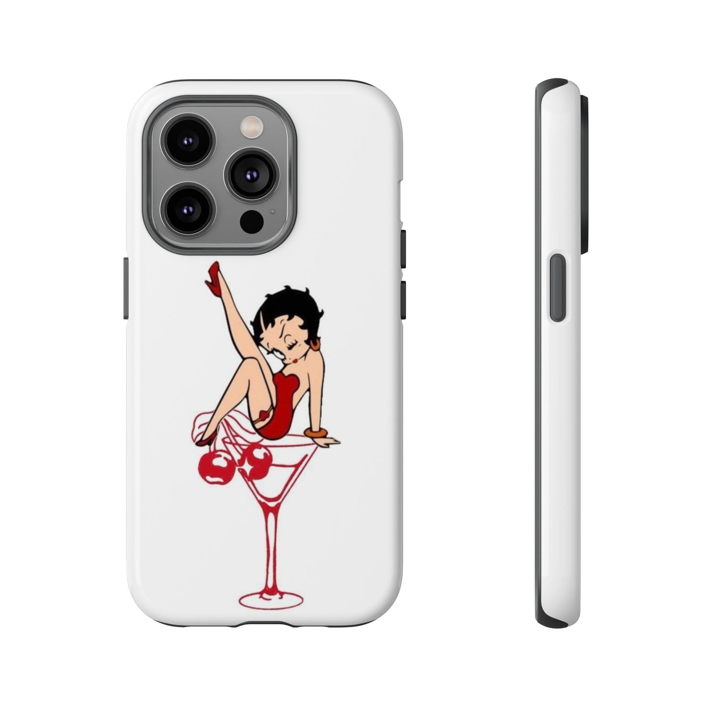 Betty Boop Martini Phone Case - Stylish Tough Cases for Fun Lovers
