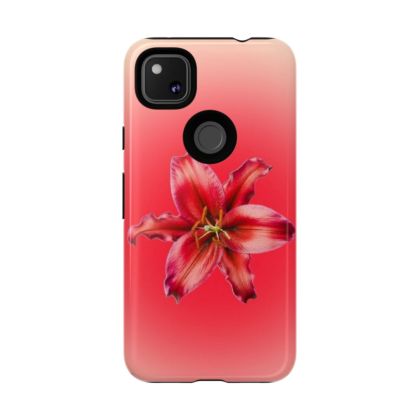 Phone Case - Vibrant Red Lily Glossy & Matte Tough Case
