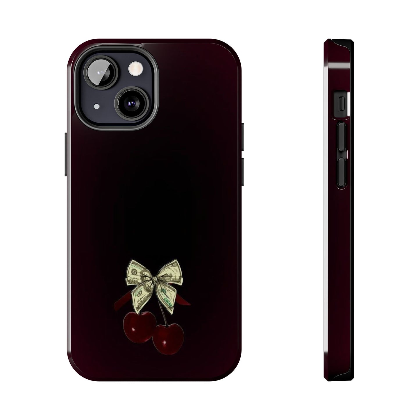 Cherry Bow Tough Phone Case - Stylish & Durable Protection