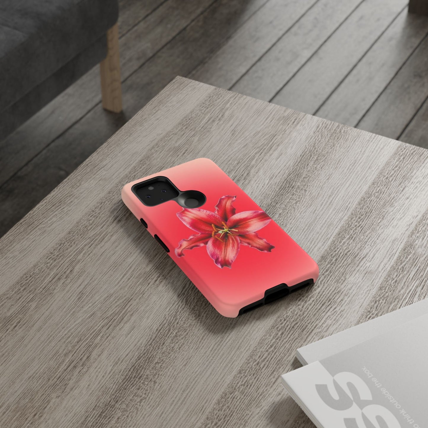 Phone Case - Vibrant Red Lily Glossy & Matte Tough Case