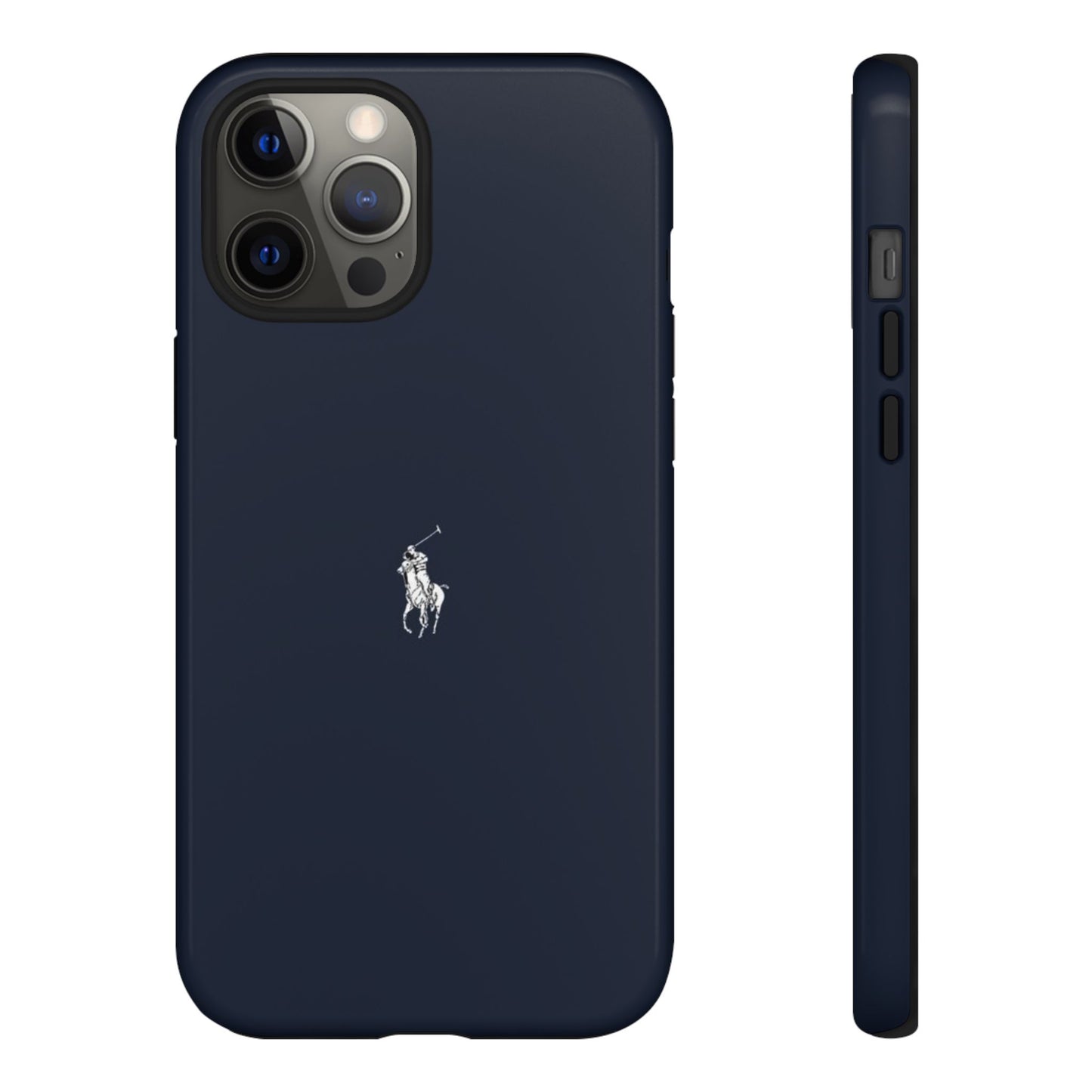 Navy Polo Logo Tough Phone Case — Slim Protective iPhone Cover