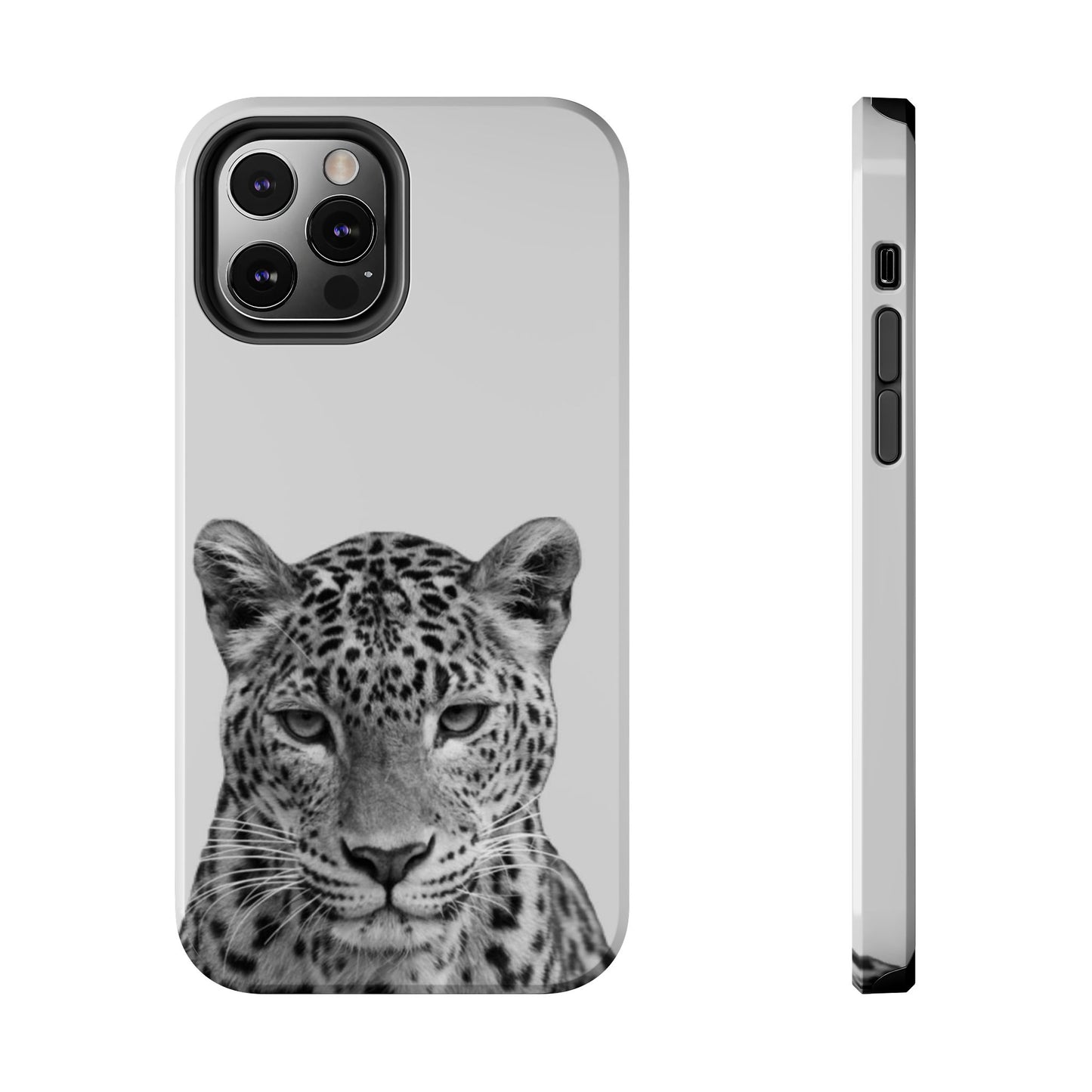 Stylish Tough Phone Case with Majestic Leopard Design