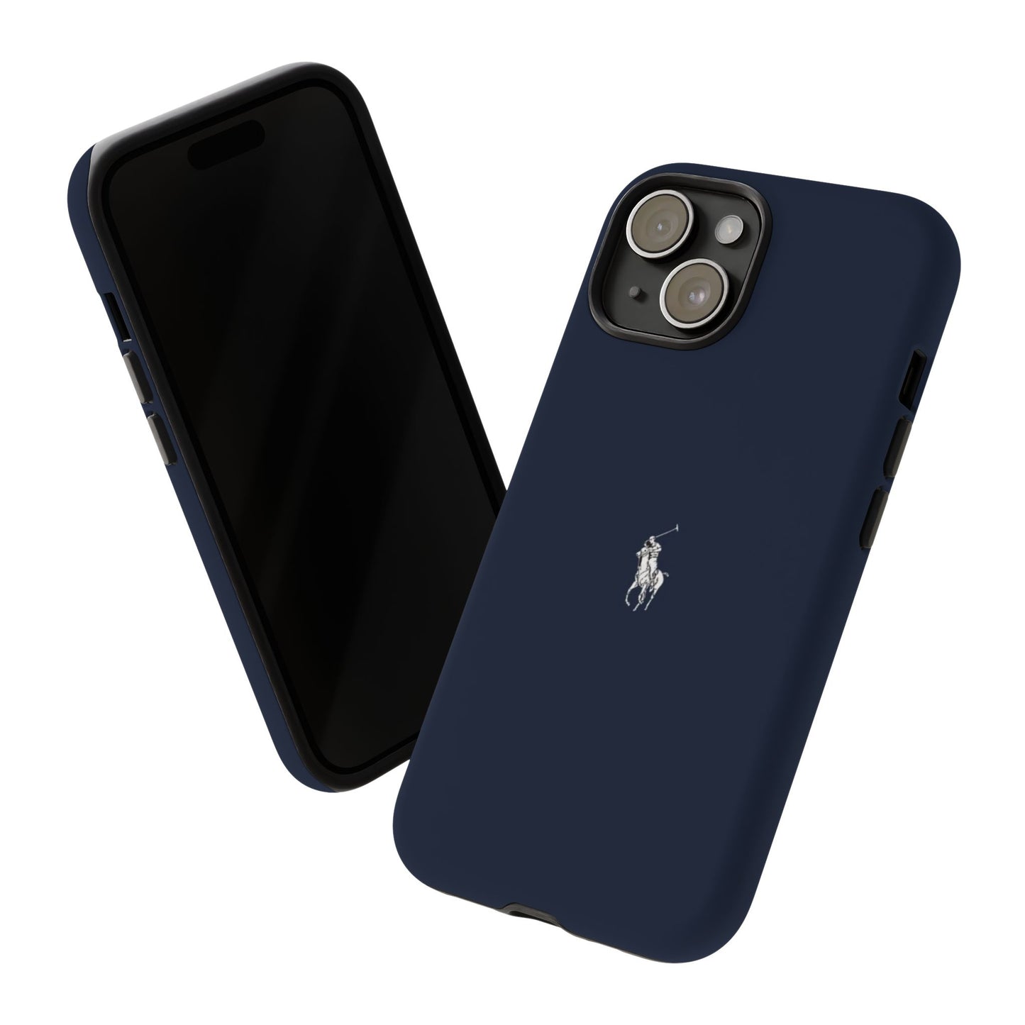Navy Polo Logo Tough Phone Case — Slim Protective iPhone Cover