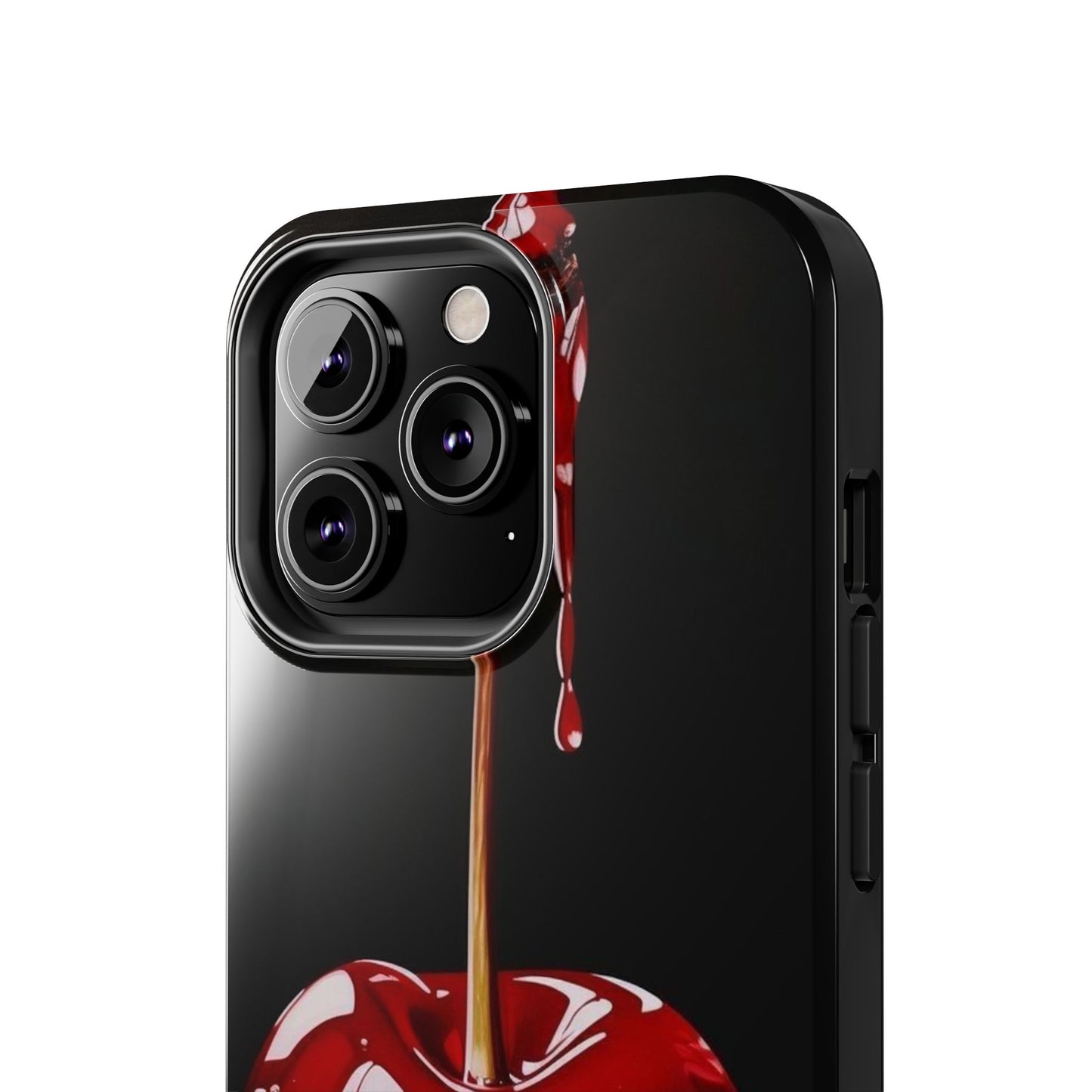 Dripping Cherry Tough Phone Case - Stylish Protection for Your Device