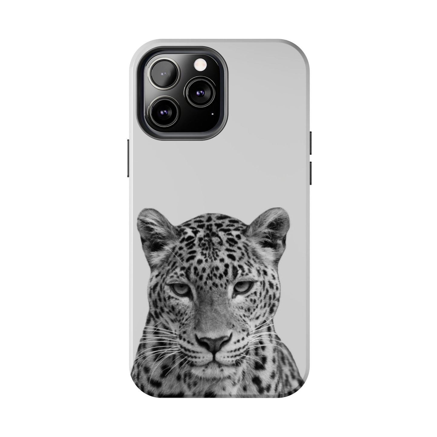 Stylish Tough Phone Case with Majestic Leopard Design