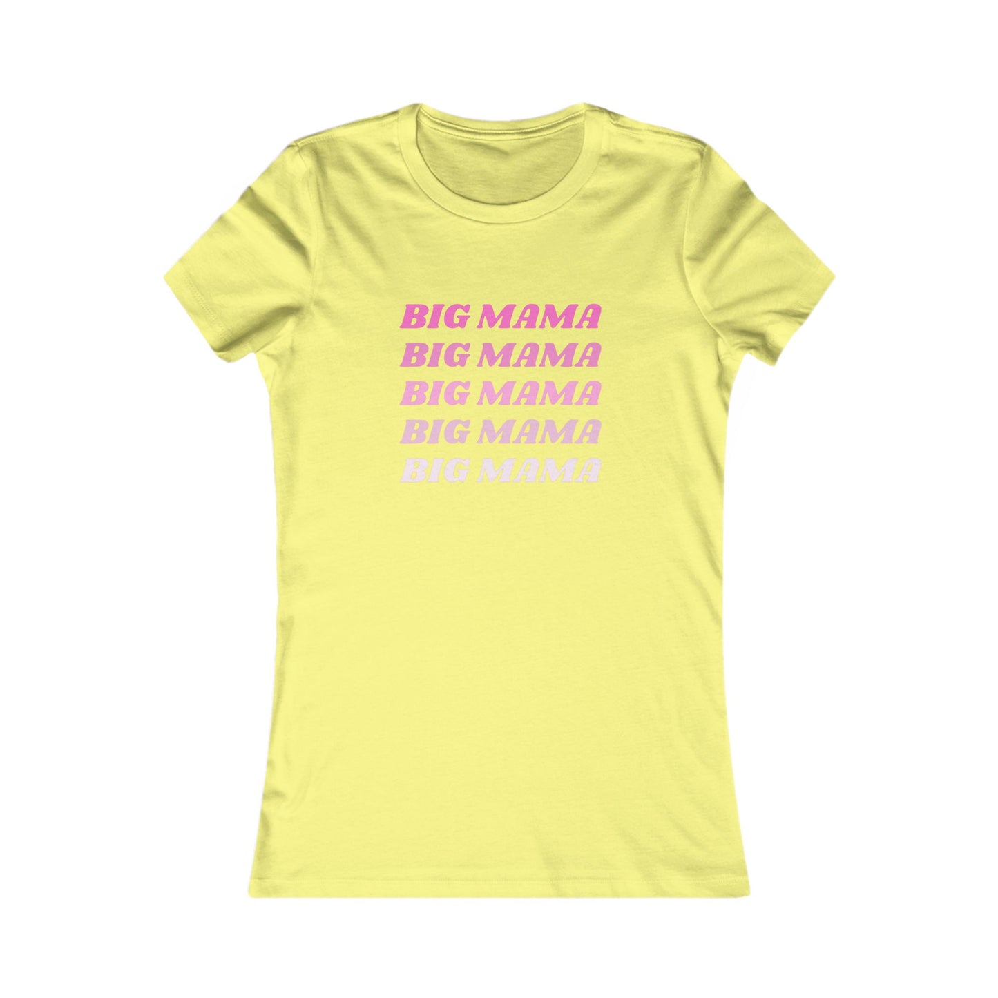 Big Mama Women's Favorite Tee - Fun Mother's Day Gift, Trendy Casual Wear, Perfect for Moms, Statement Tee, Birthday Gift