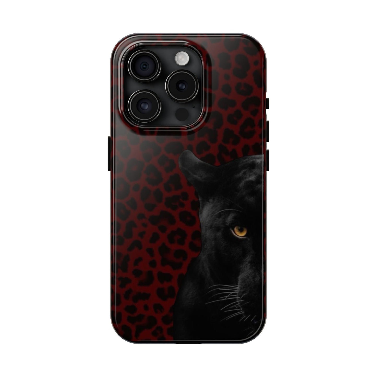 Panther Print Tough Phone Case – Stylish and Durable Protection