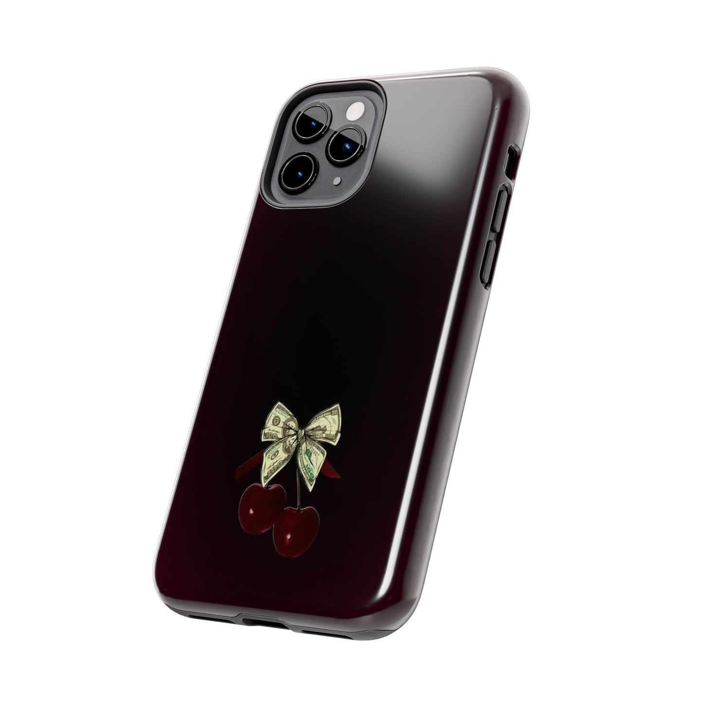 Cherry Bow Tough Phone Case - Stylish & Durable Protection