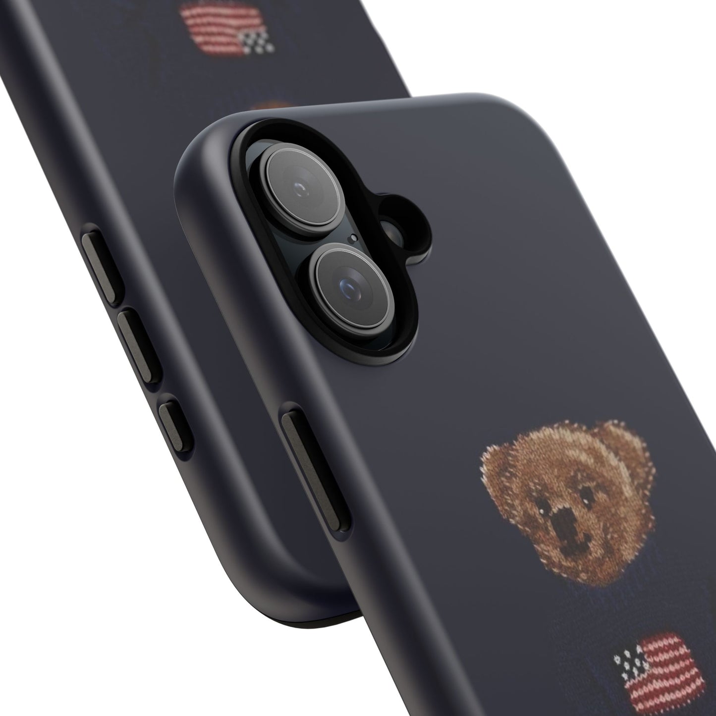 Patriotic Polo Bear Phone Case — Navy Protective Tough Case