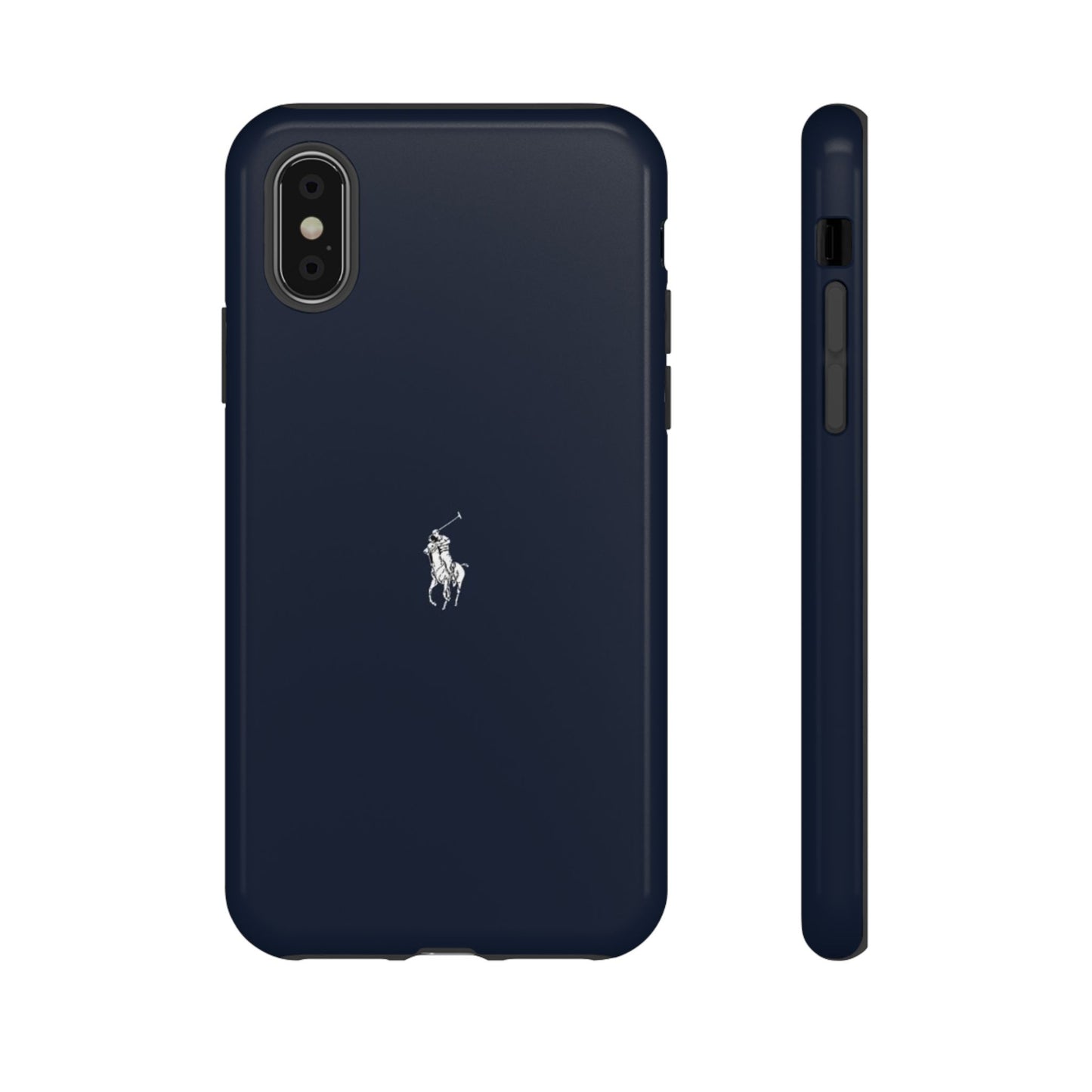Navy Polo Logo Tough Phone Case — Slim Protective iPhone Cover