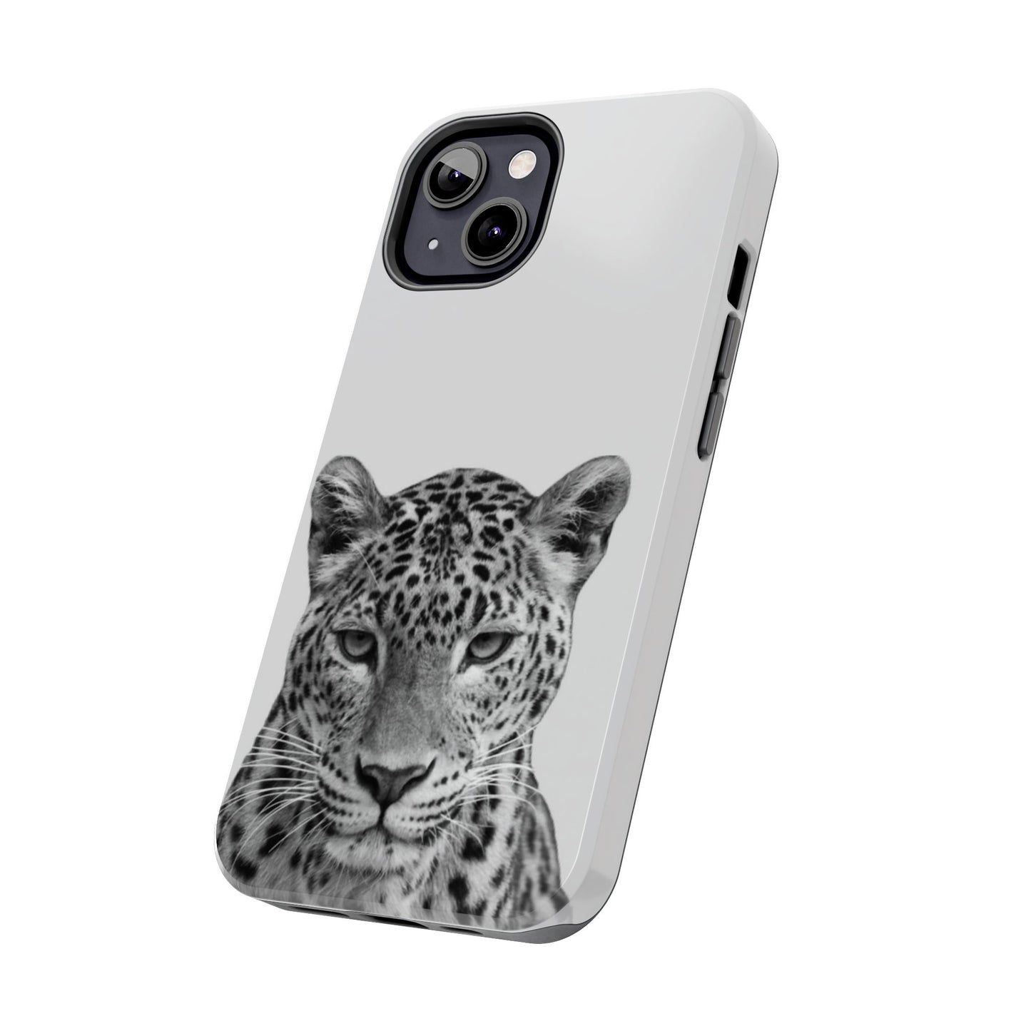 Stylish Tough Phone Case with Majestic Leopard Design