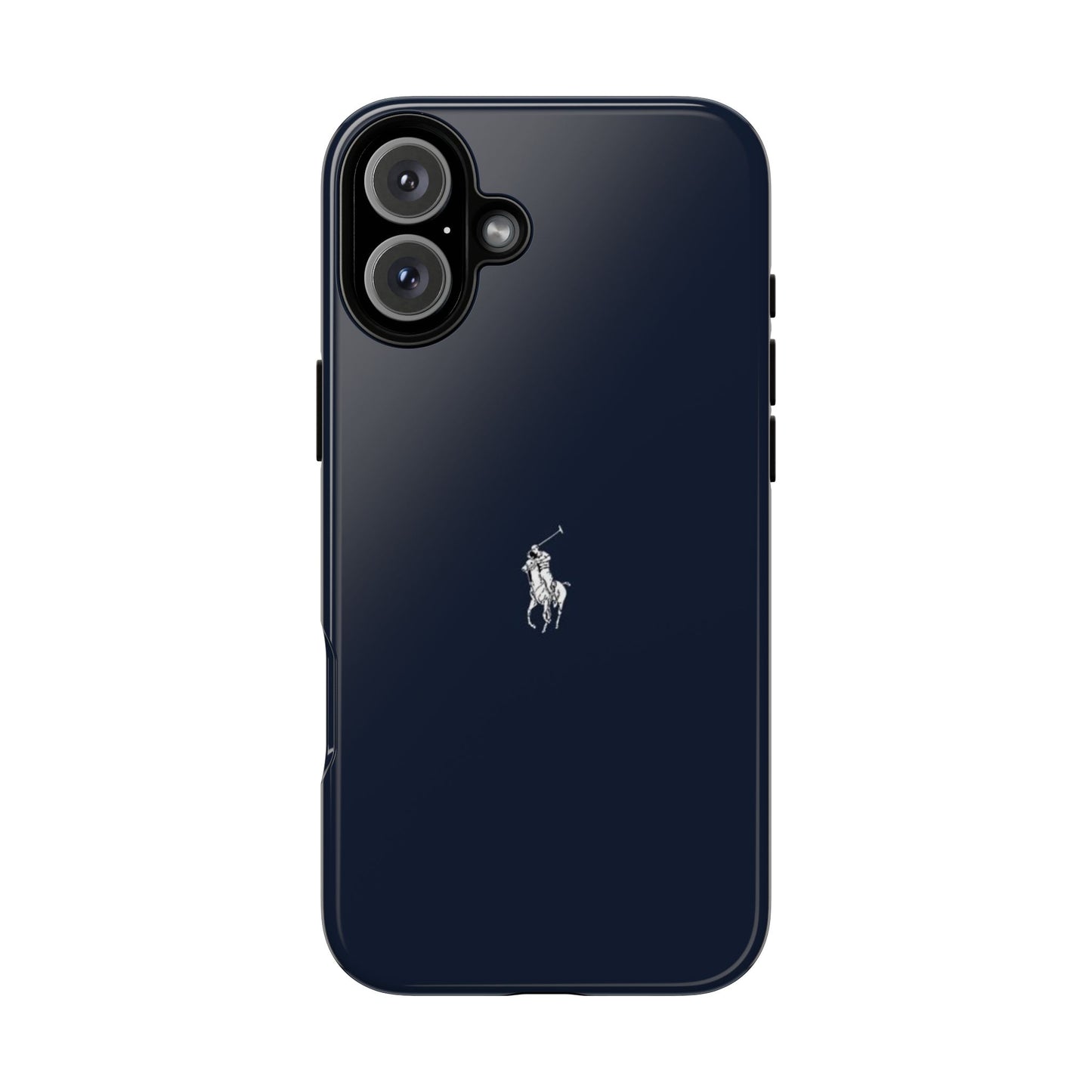 Navy Polo Logo Tough Phone Case — Slim Protective iPhone Cover