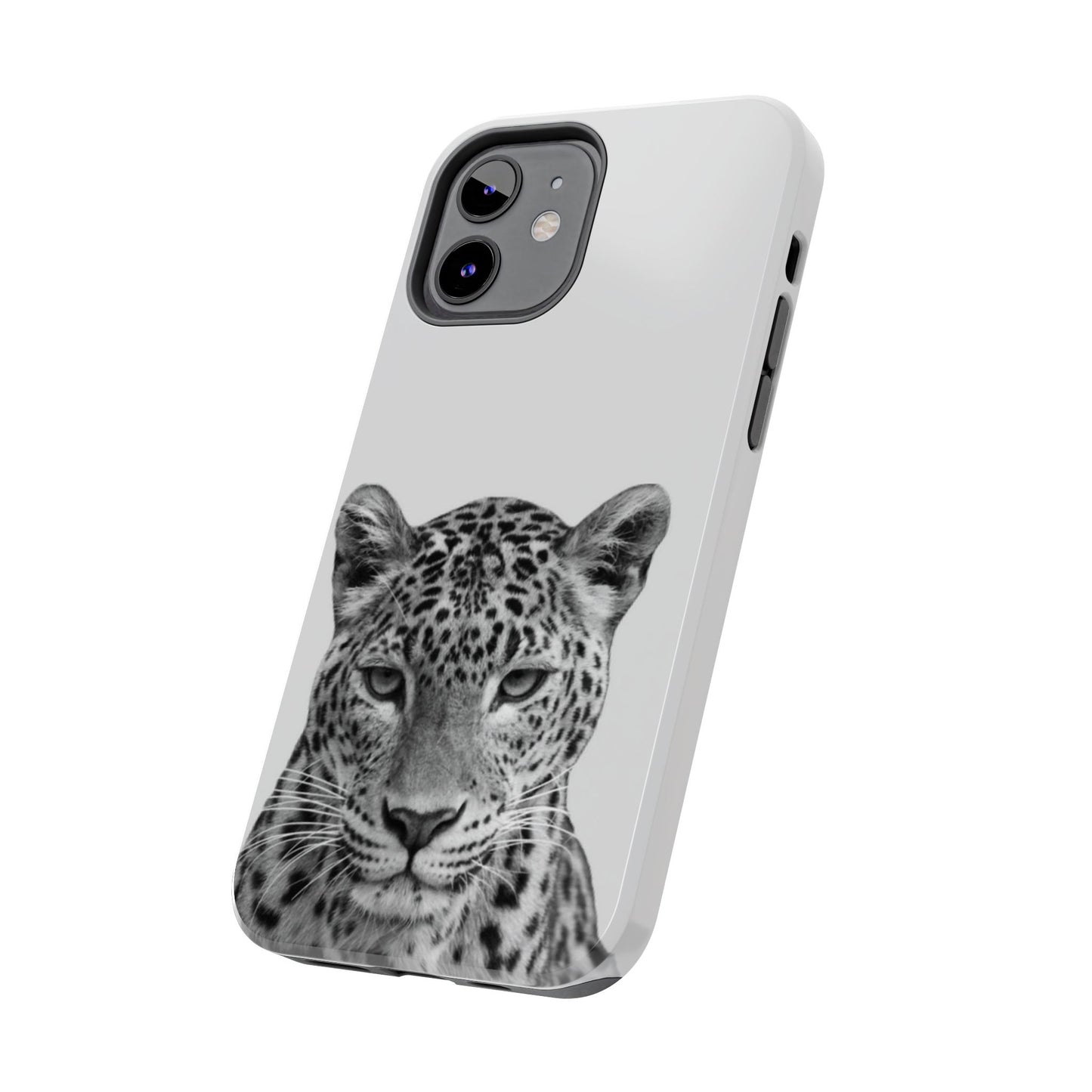 Stylish Tough Phone Case with Majestic Leopard Design