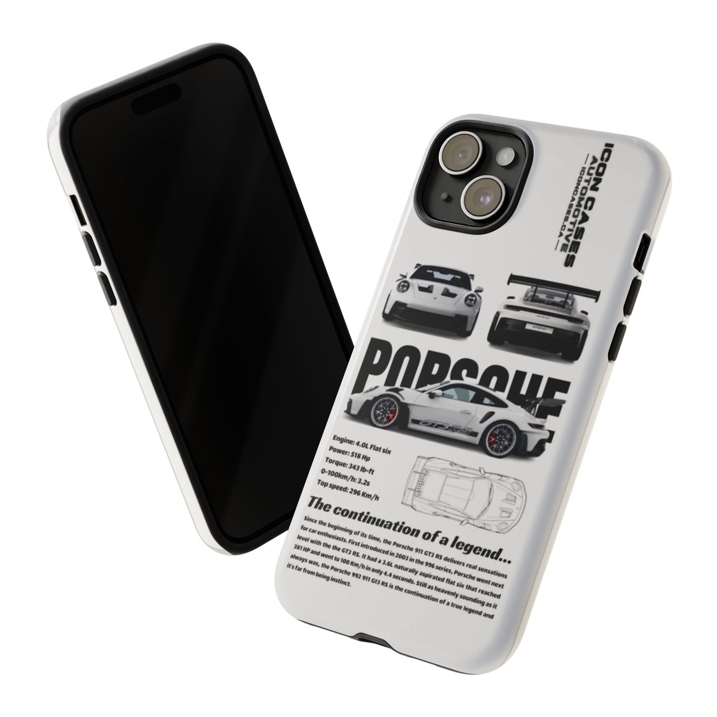 Porsche Phone Case, Tough Car Lover's Gift, Racing Enthusiast Accessory, Durable Auto Merchandise, Birthday Gift for Him