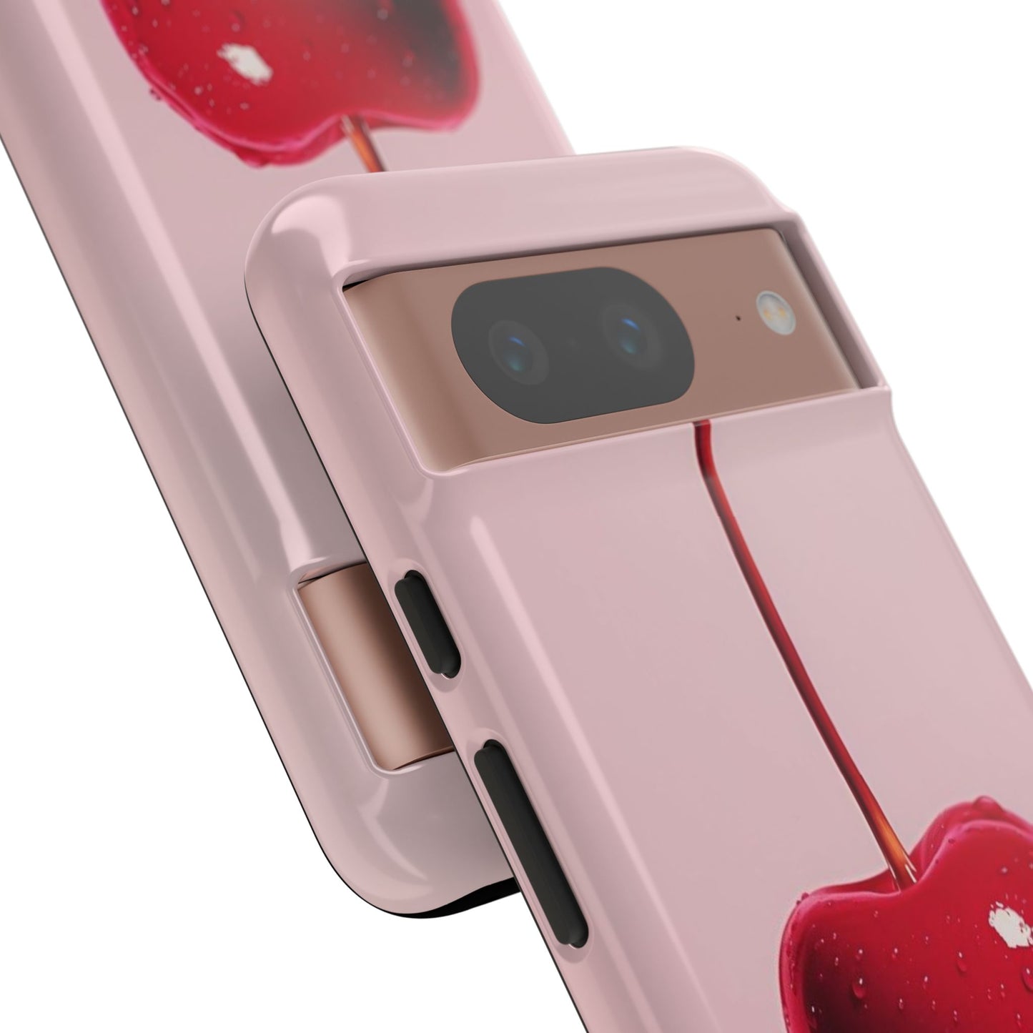 Cherry Drip Phone Case, Tough Phone Cover, Cute Cherry Accessory, Trendy Mobile Case, Kawaii Phone Case, Gift for Her