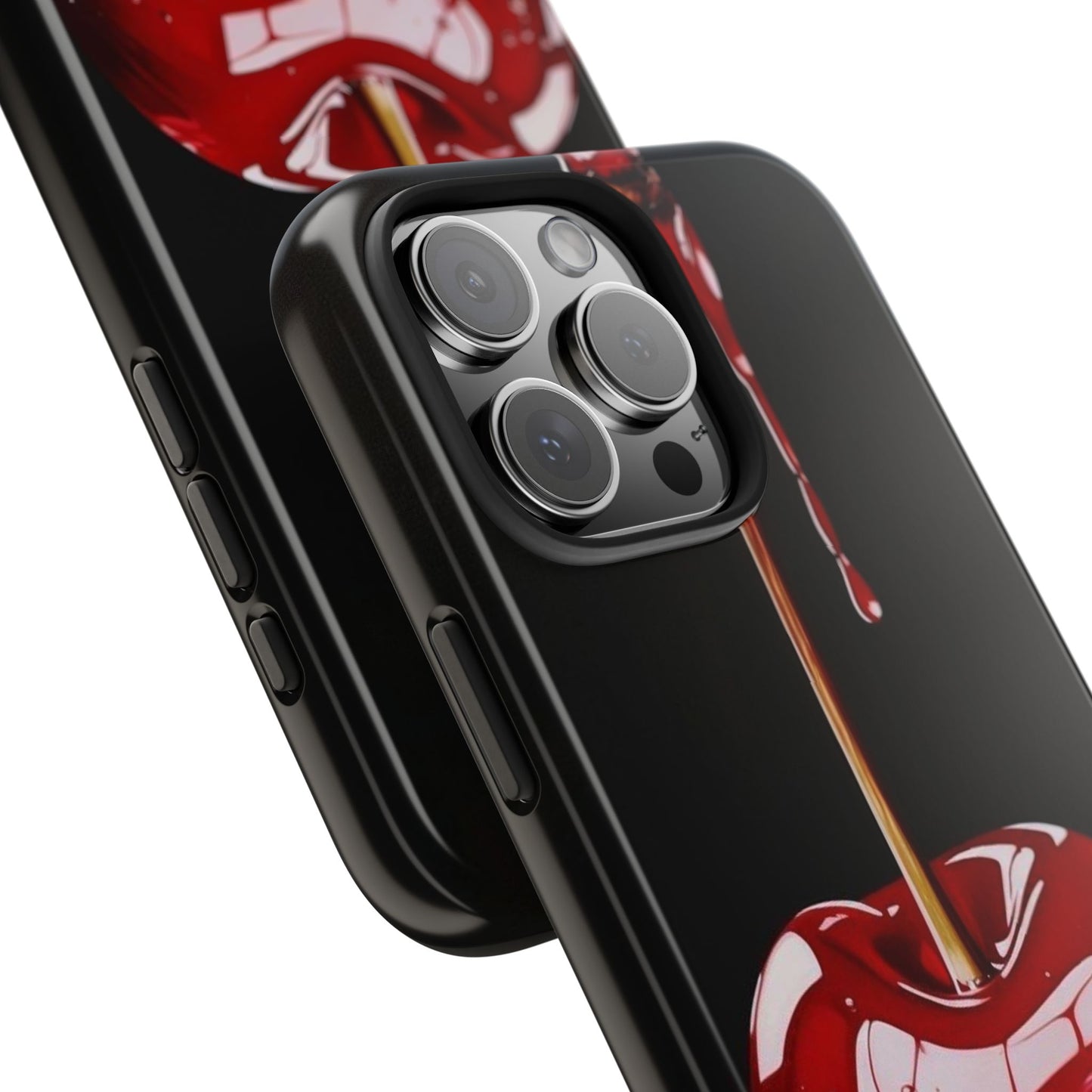 Dripping Cherry Tough Phone Case - Stylish Protection for Your Device