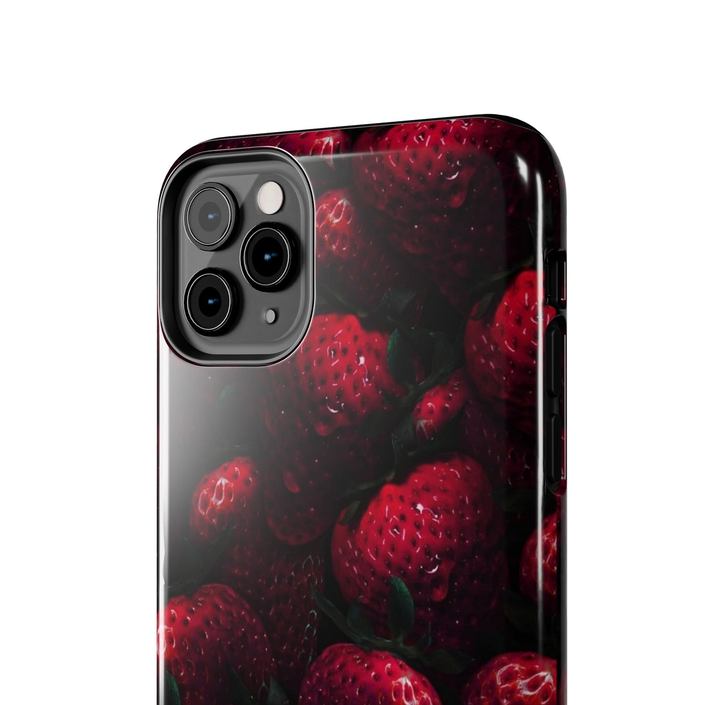 Berry Burst Tough Phone Case - Durable Protection with Strawberry Design