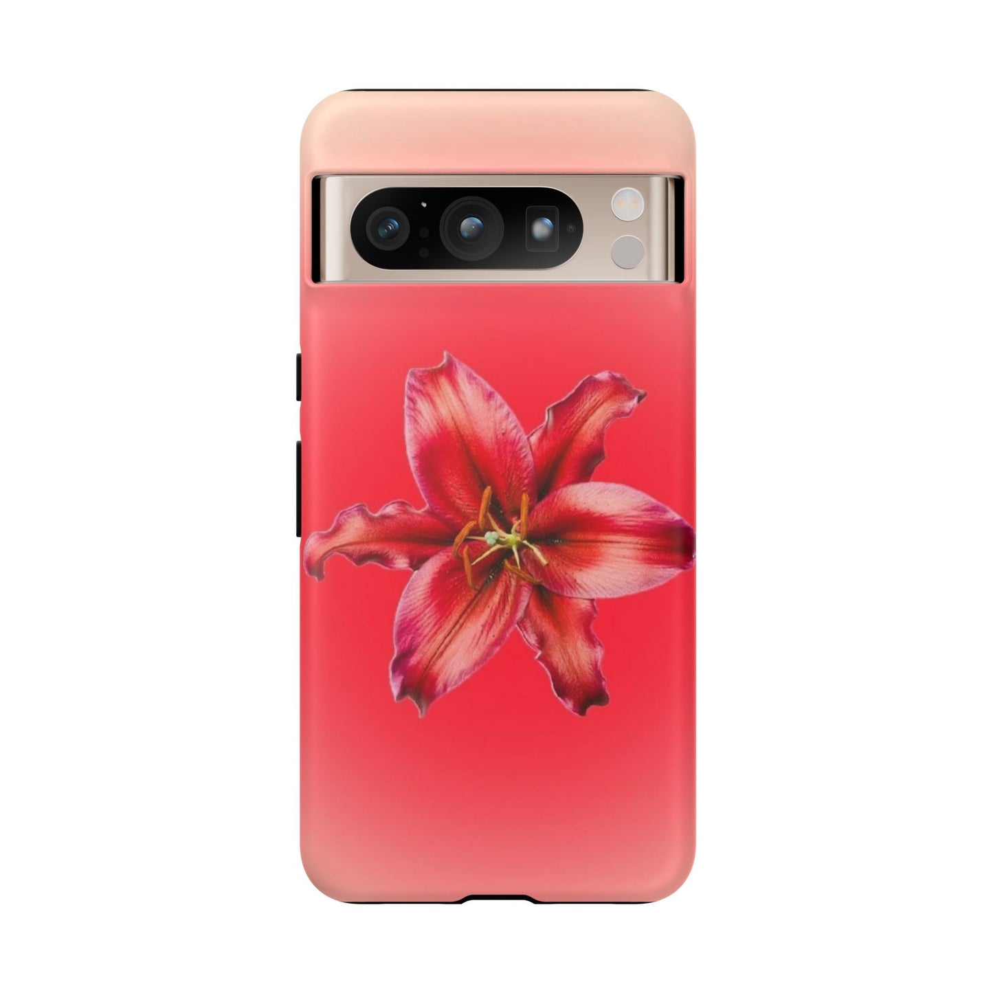 Phone Case - Vibrant Red Lily Glossy & Matte Tough Case