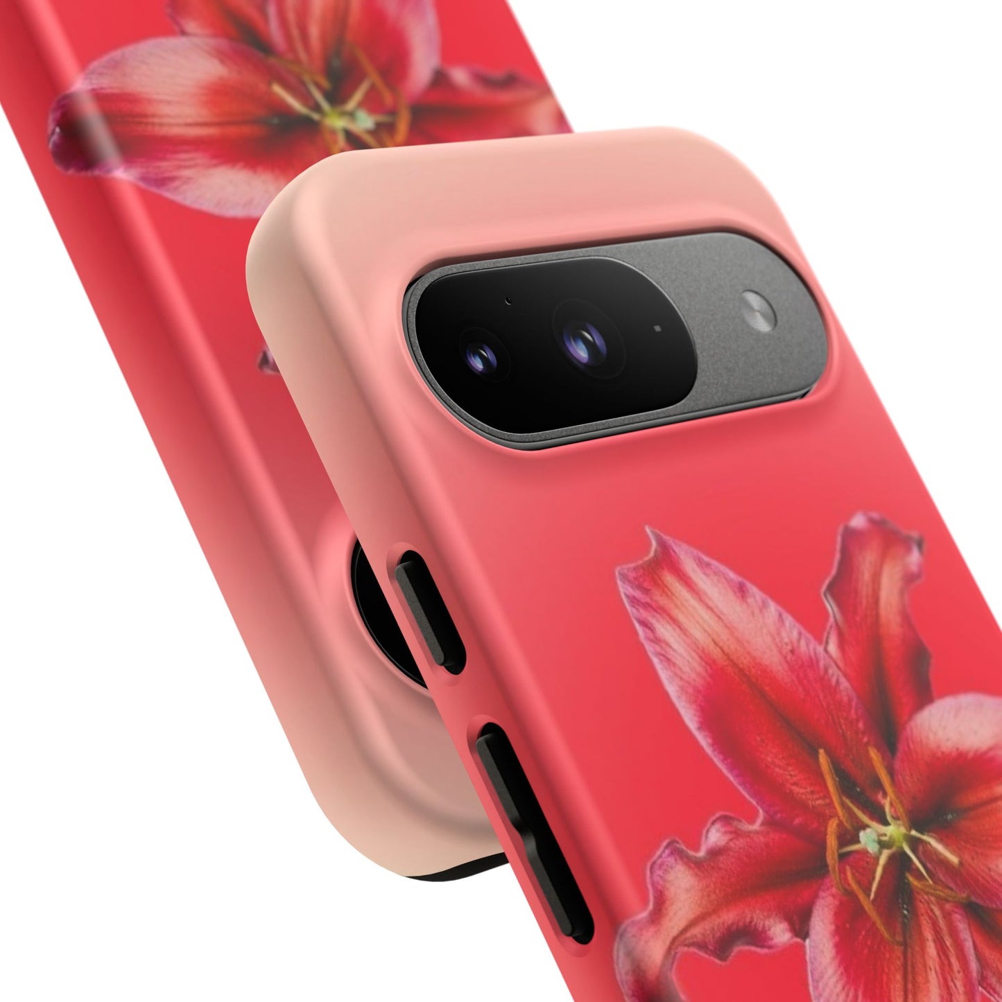 Phone Case - Vibrant Red Lily Glossy & Matte Tough Case