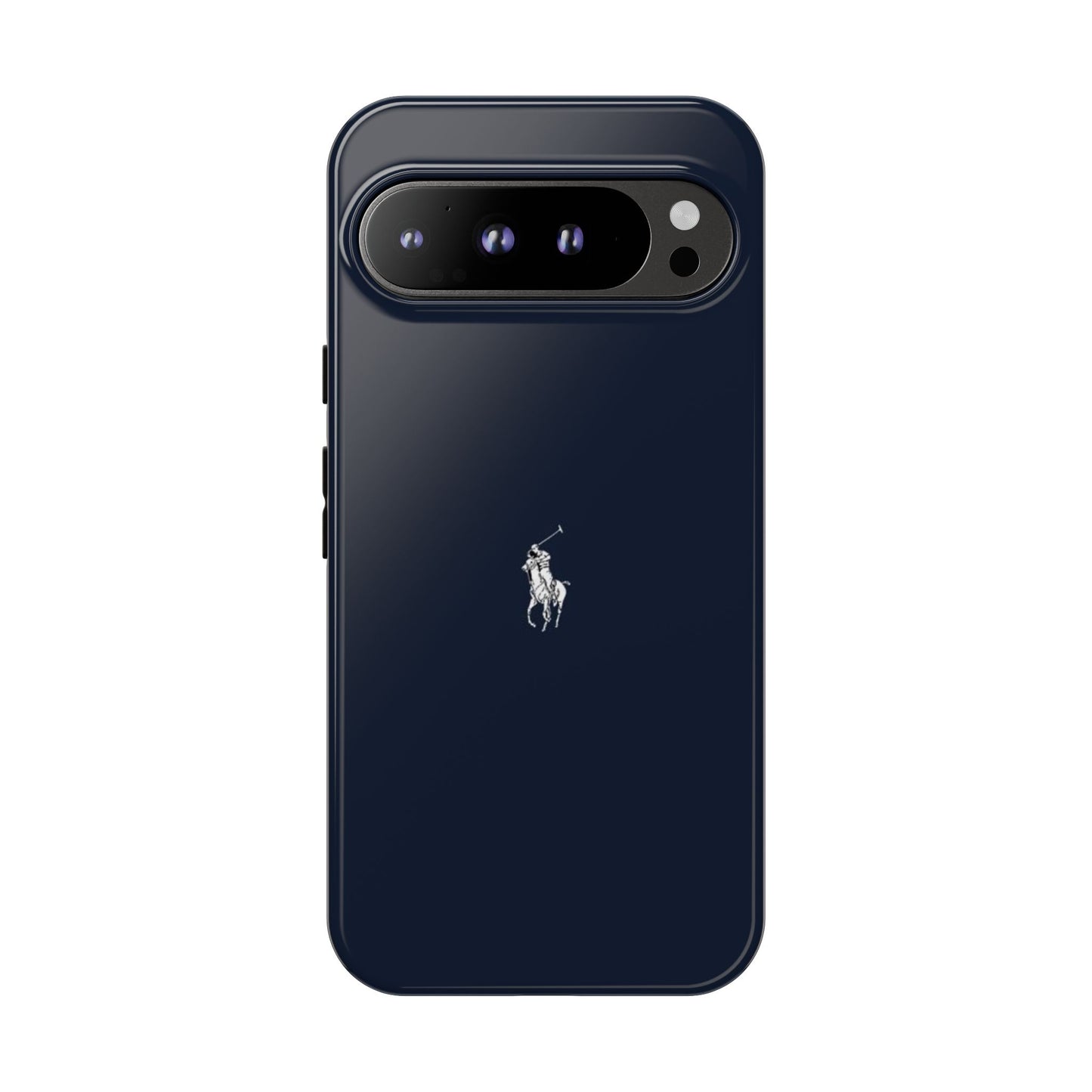 Navy Polo Logo Tough Phone Case — Slim Protective iPhone Cover