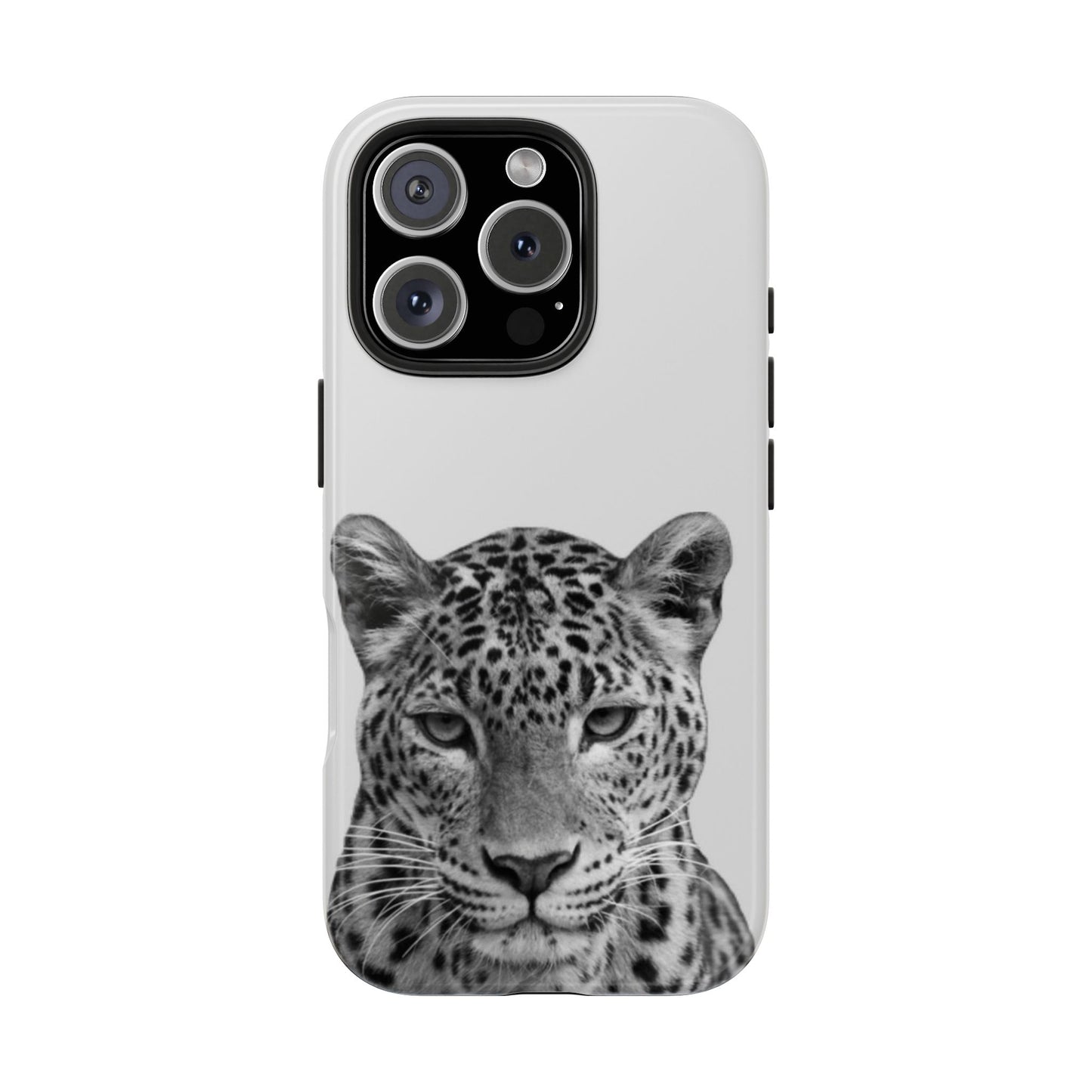 Stylish Tough Phone Case with Majestic Leopard Design