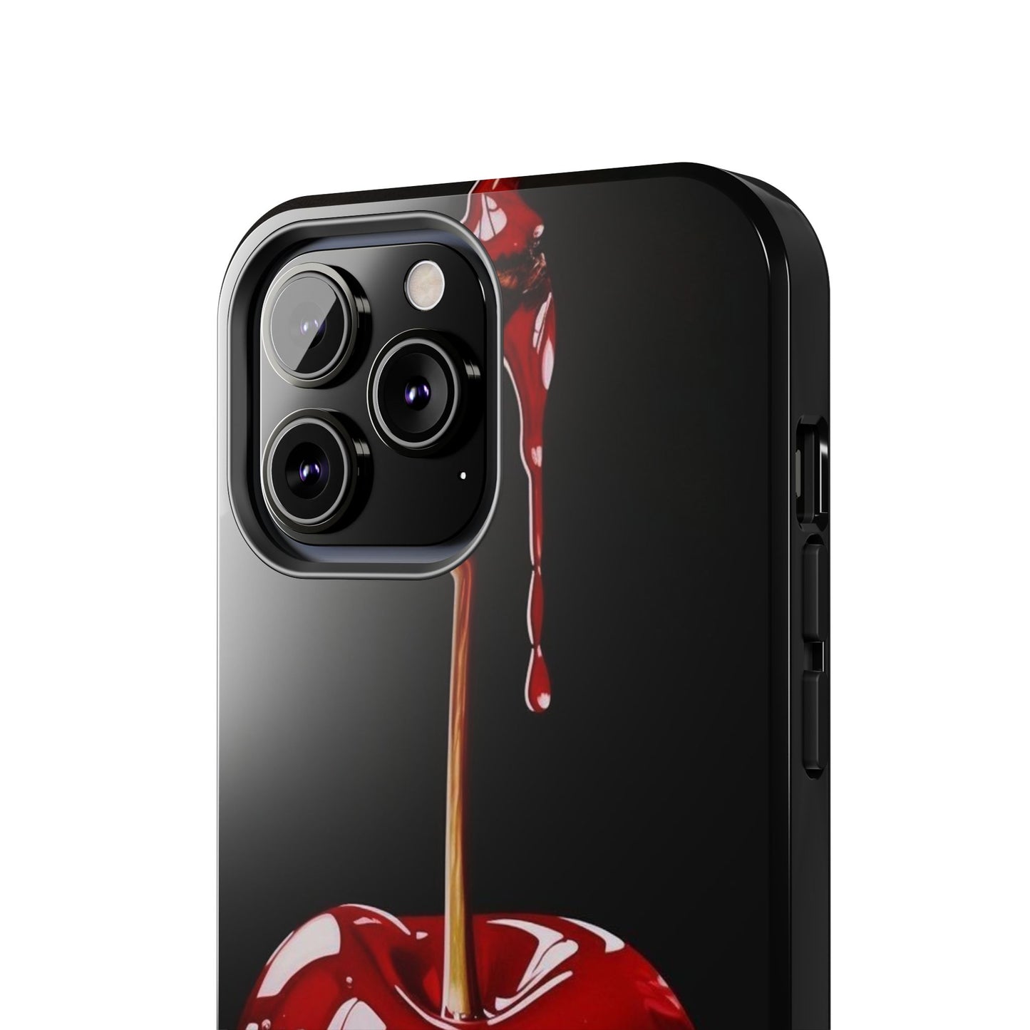 Dripping Cherry Tough Phone Case - Stylish Protection for Your Device