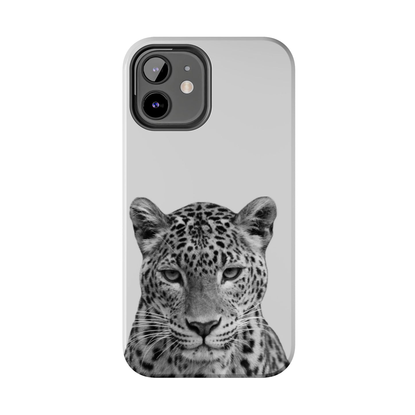 Stylish Tough Phone Case with Majestic Leopard Design