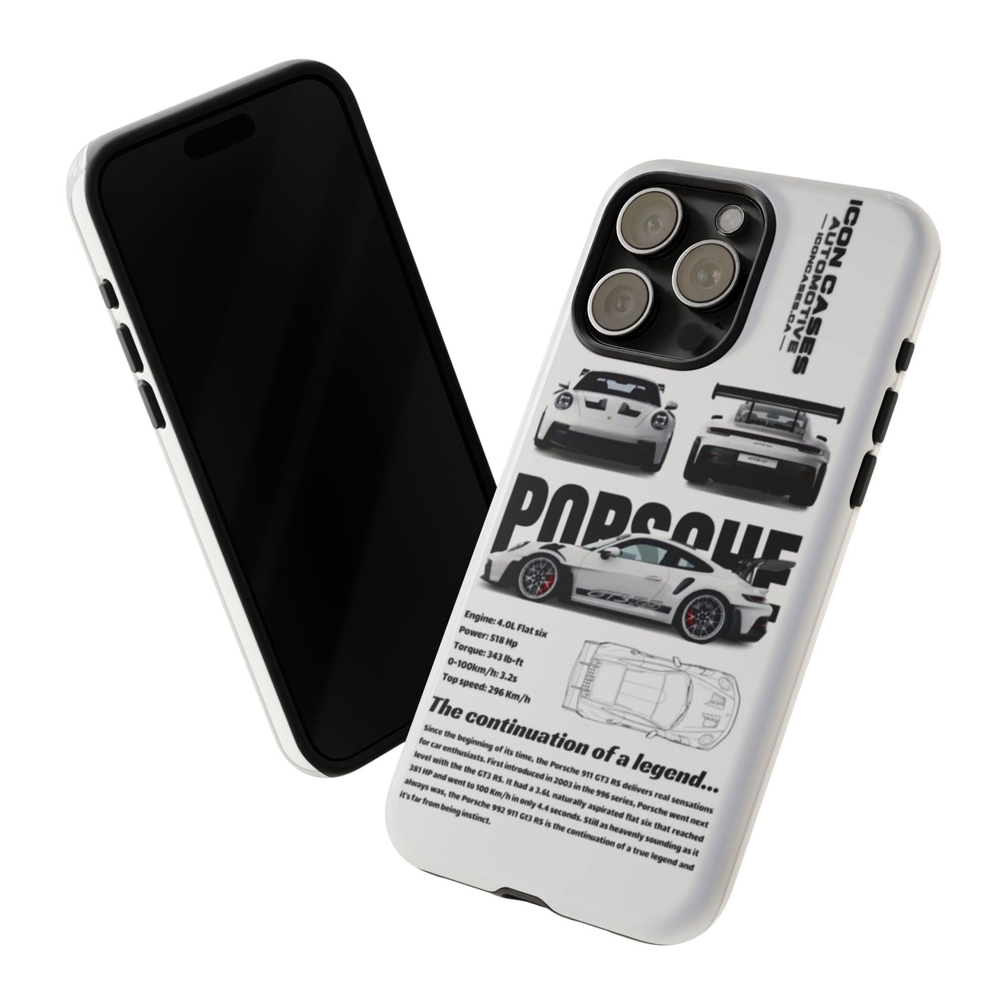 Porsche Phone Case, Tough Car Lover's Gift, Racing Enthusiast Accessory, Durable Auto Merchandise, Birthday Gift for Him