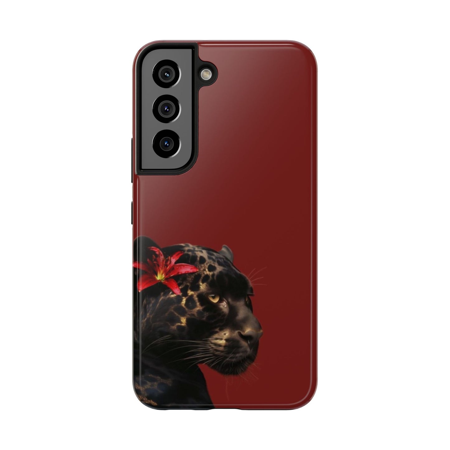 Wild Elegance Tough Phone Case with Panther Design