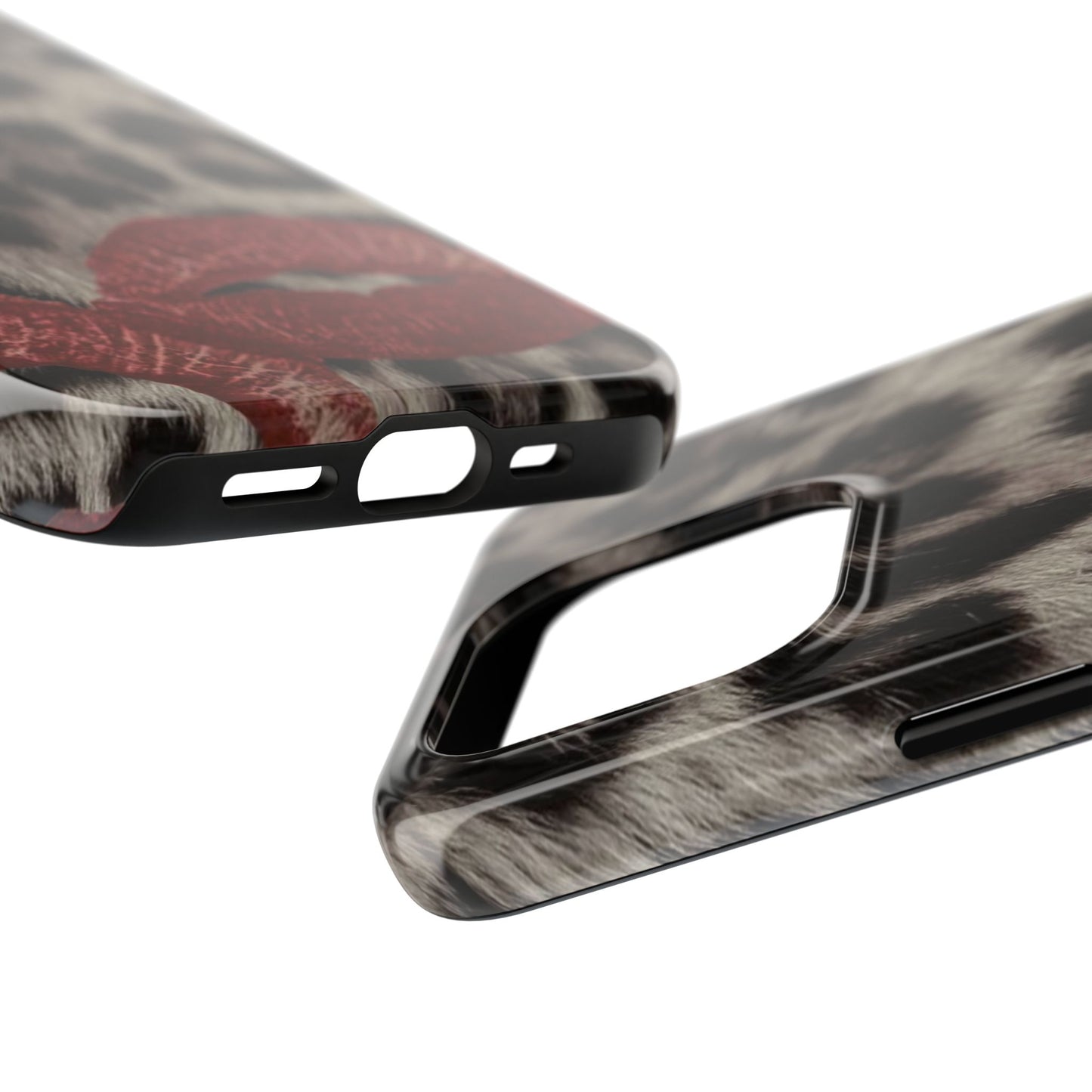 Wild Kiss Leopard Print Phone Case - Tough, Stylish Protection for Trendsetters
