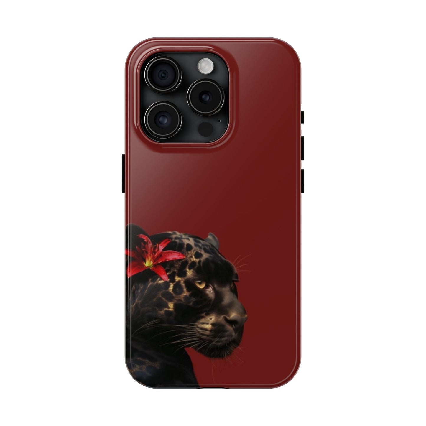 Wild Elegance Tough Phone Case with Panther Design