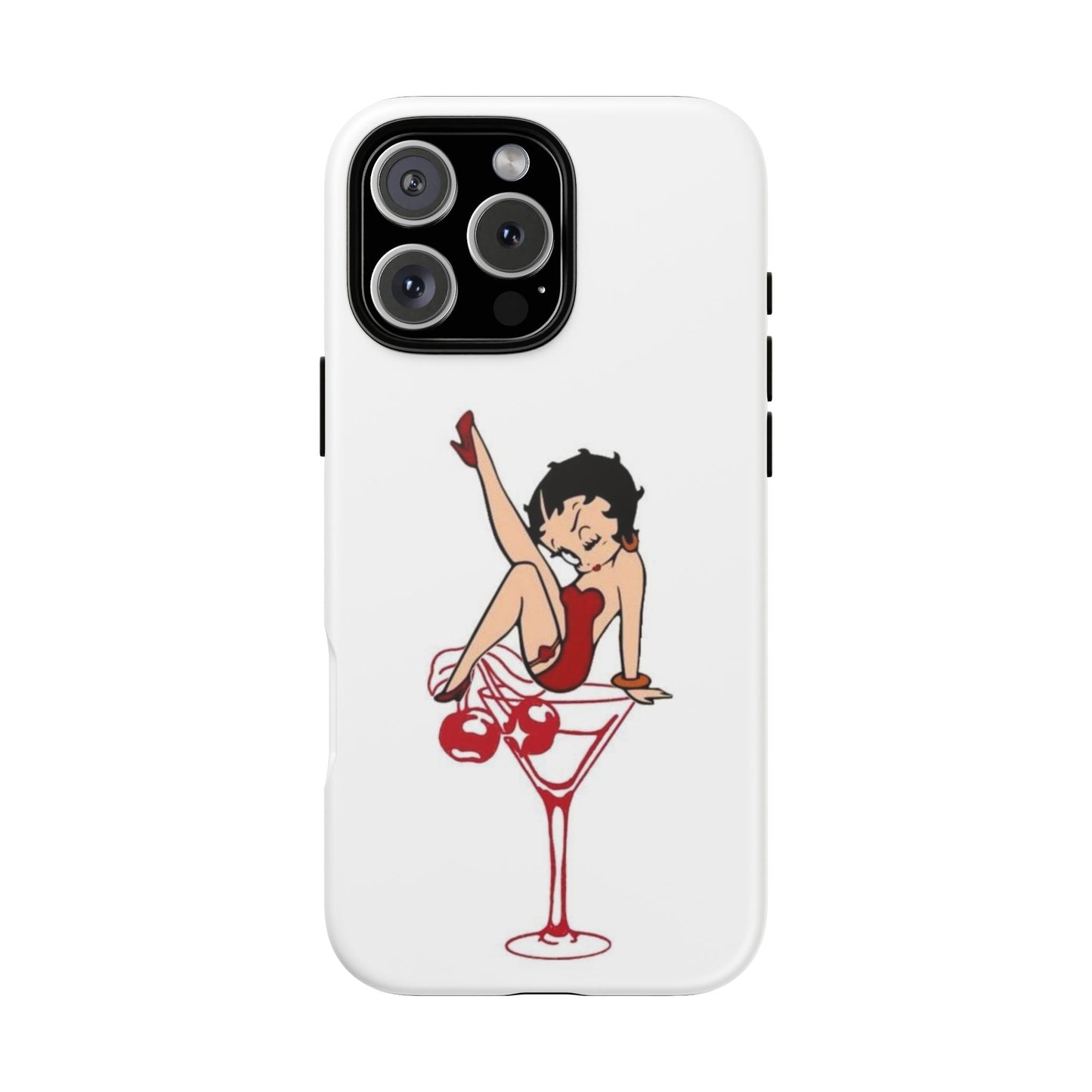 Betty Boop Martini Phone Case - Stylish Tough Cases for Fun Lovers