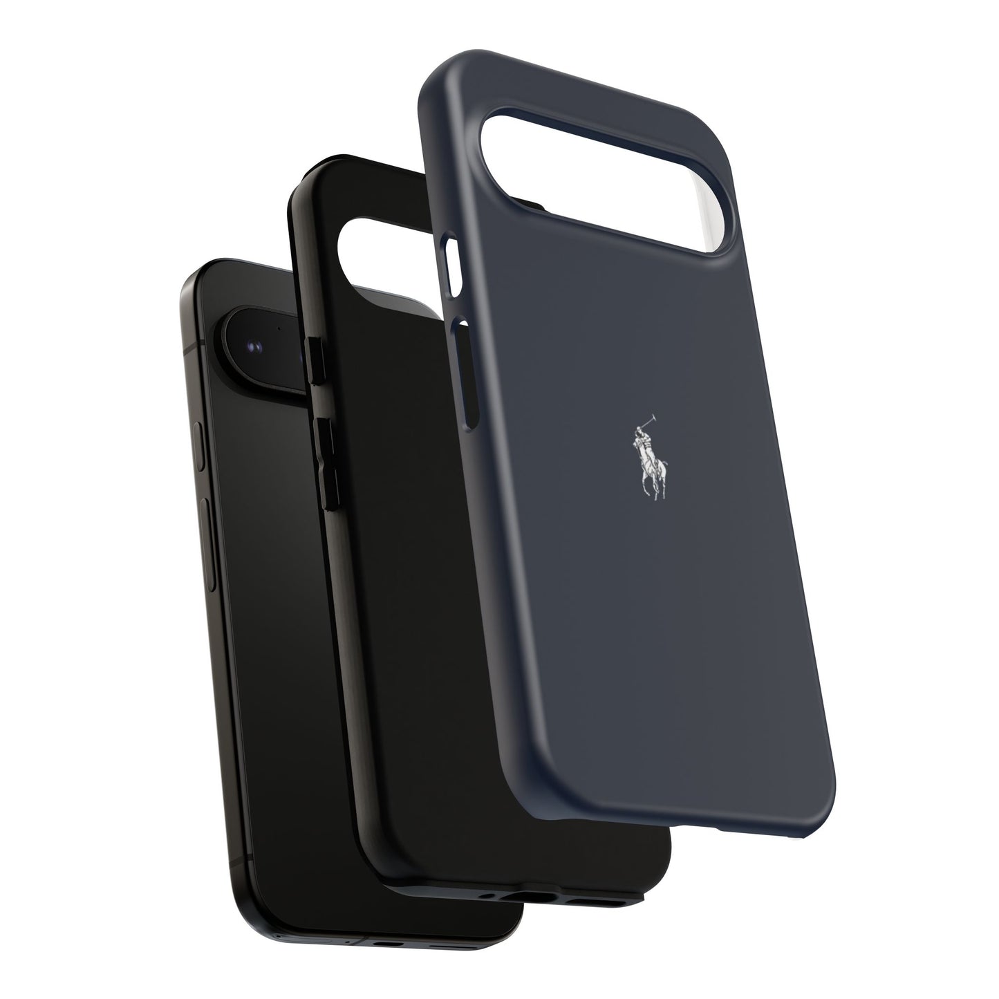 Navy Polo Logo Tough Phone Case — Slim Protective iPhone Cover