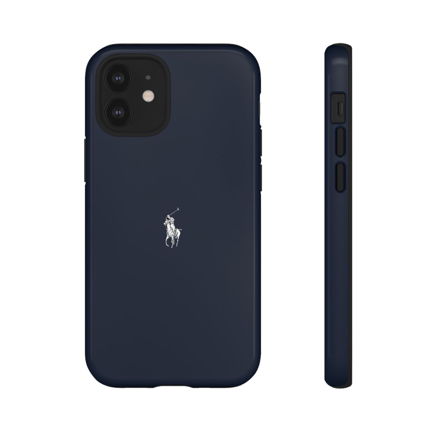 Navy Polo Logo Tough Phone Case — Slim Protective iPhone Cover