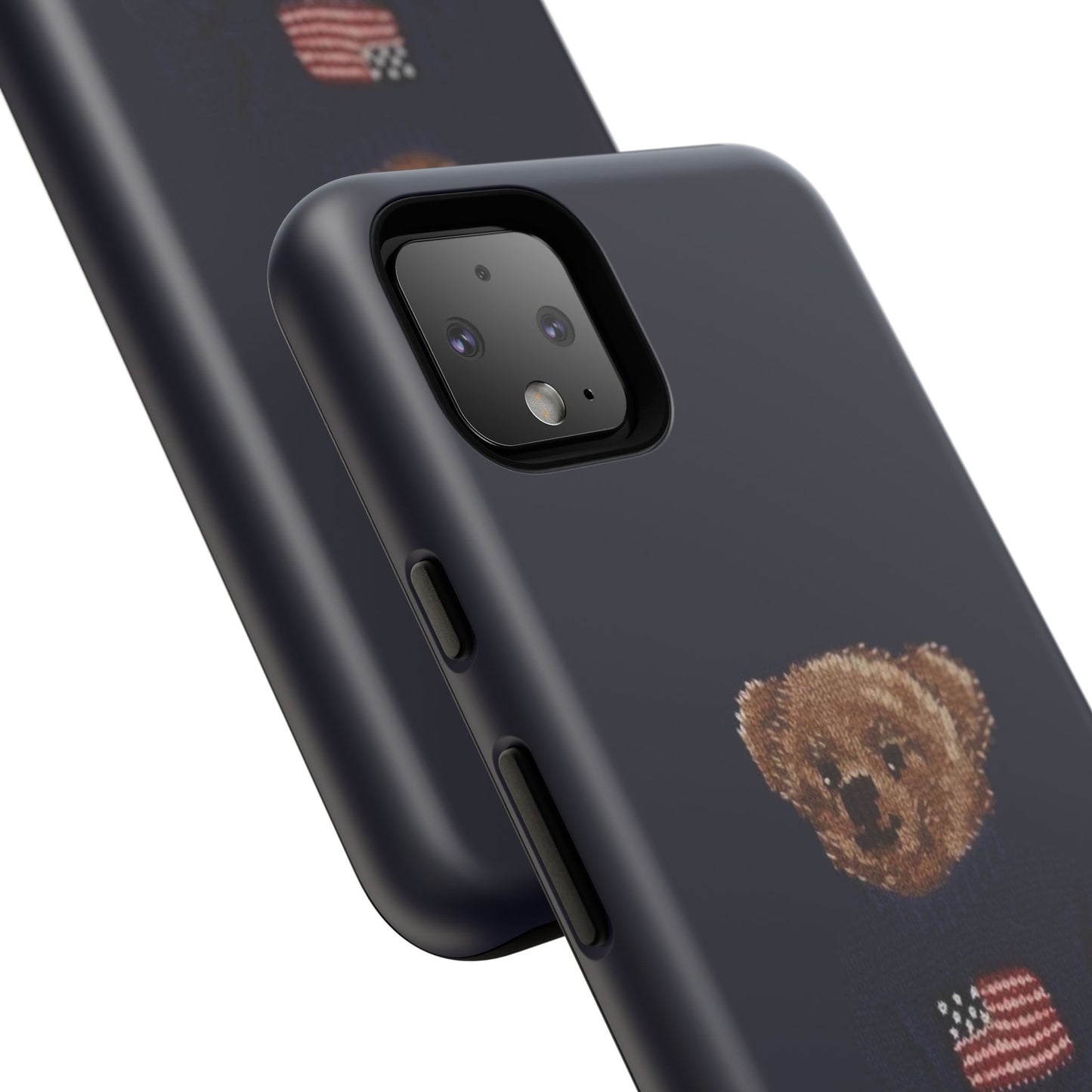 Patriotic Polo Bear Phone Case — Navy Protective Tough Case