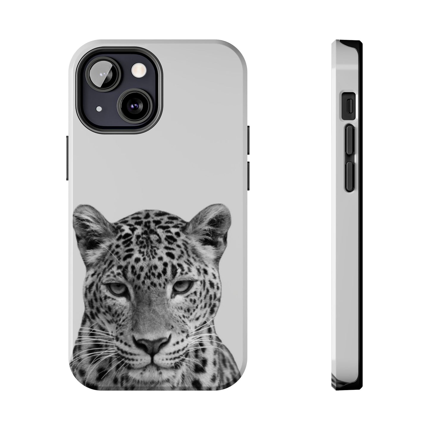 Stylish Tough Phone Case with Majestic Leopard Design