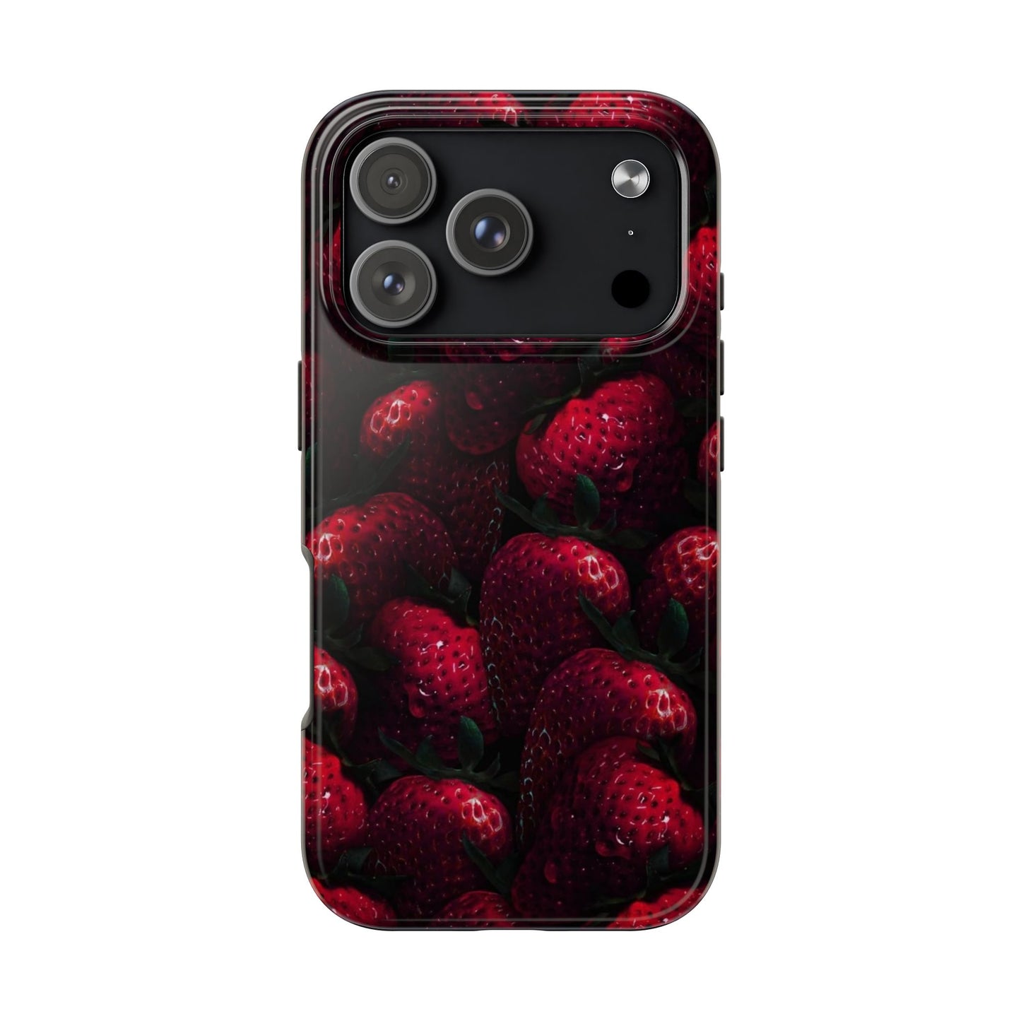 Berry Burst Tough Phone Case - Durable Protection with Strawberry Design