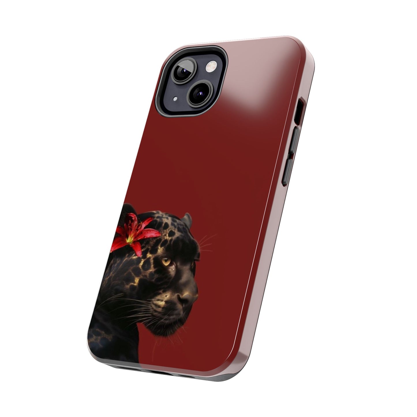 Wild Elegance Tough Phone Case with Panther Design