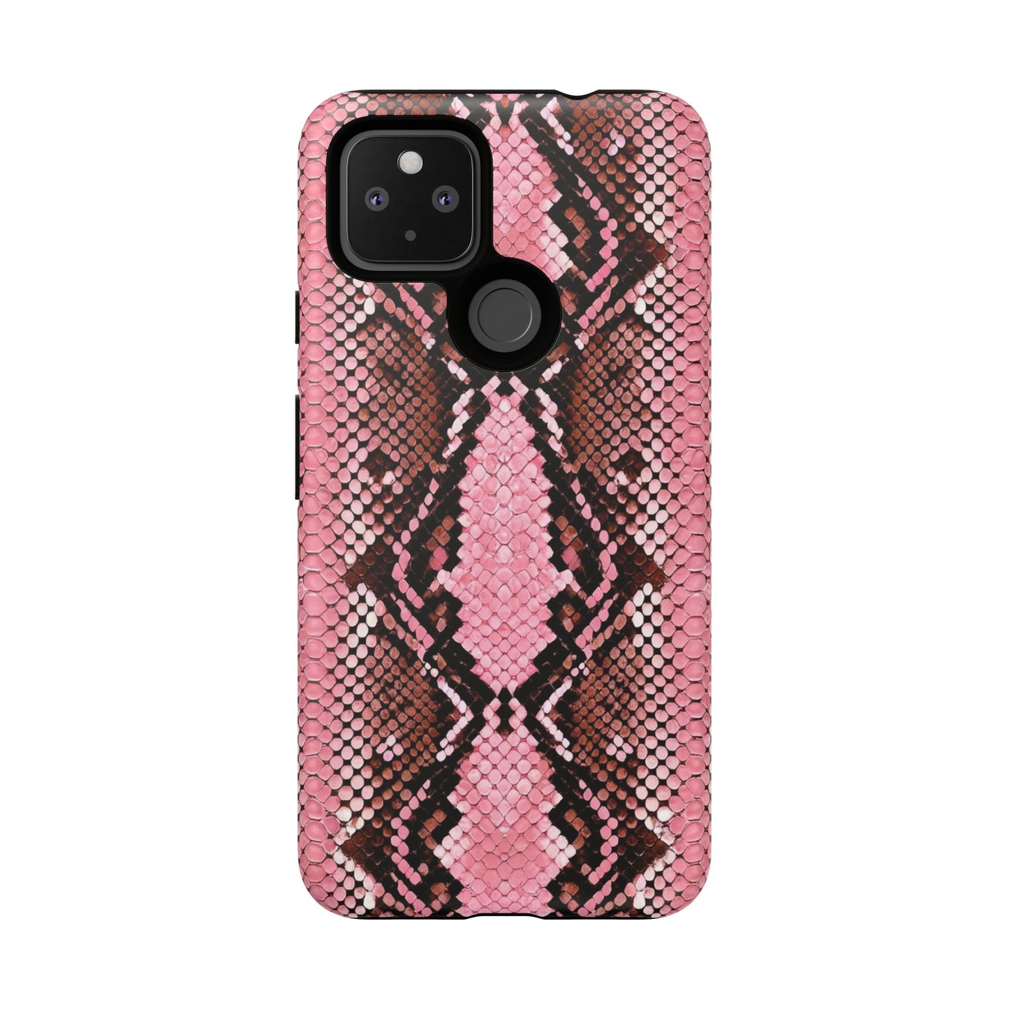 Pink Snake Skin Tough Phone Case — Protective Stylish iPhone Cover