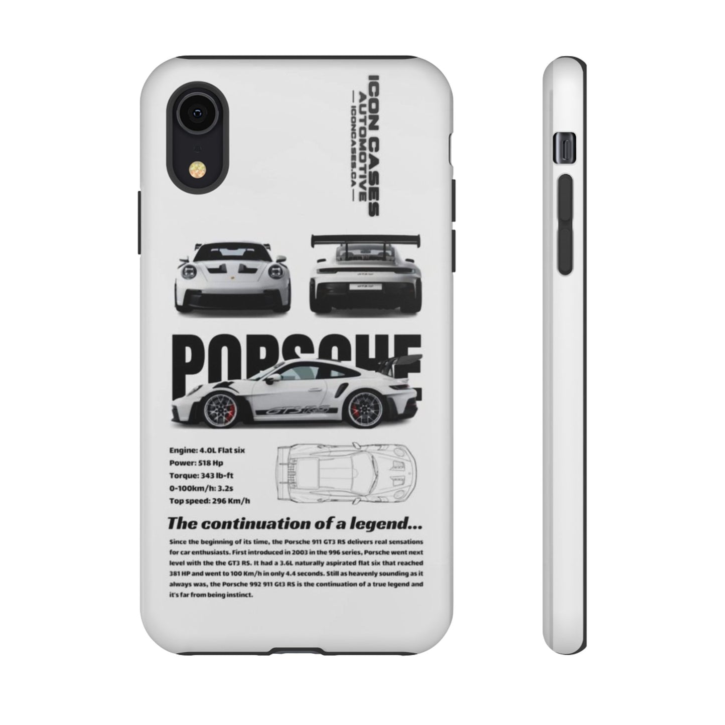 Porsche Phone Case, Tough Car Lover's Gift, Racing Enthusiast Accessory, Durable Auto Merchandise, Birthday Gift for Him